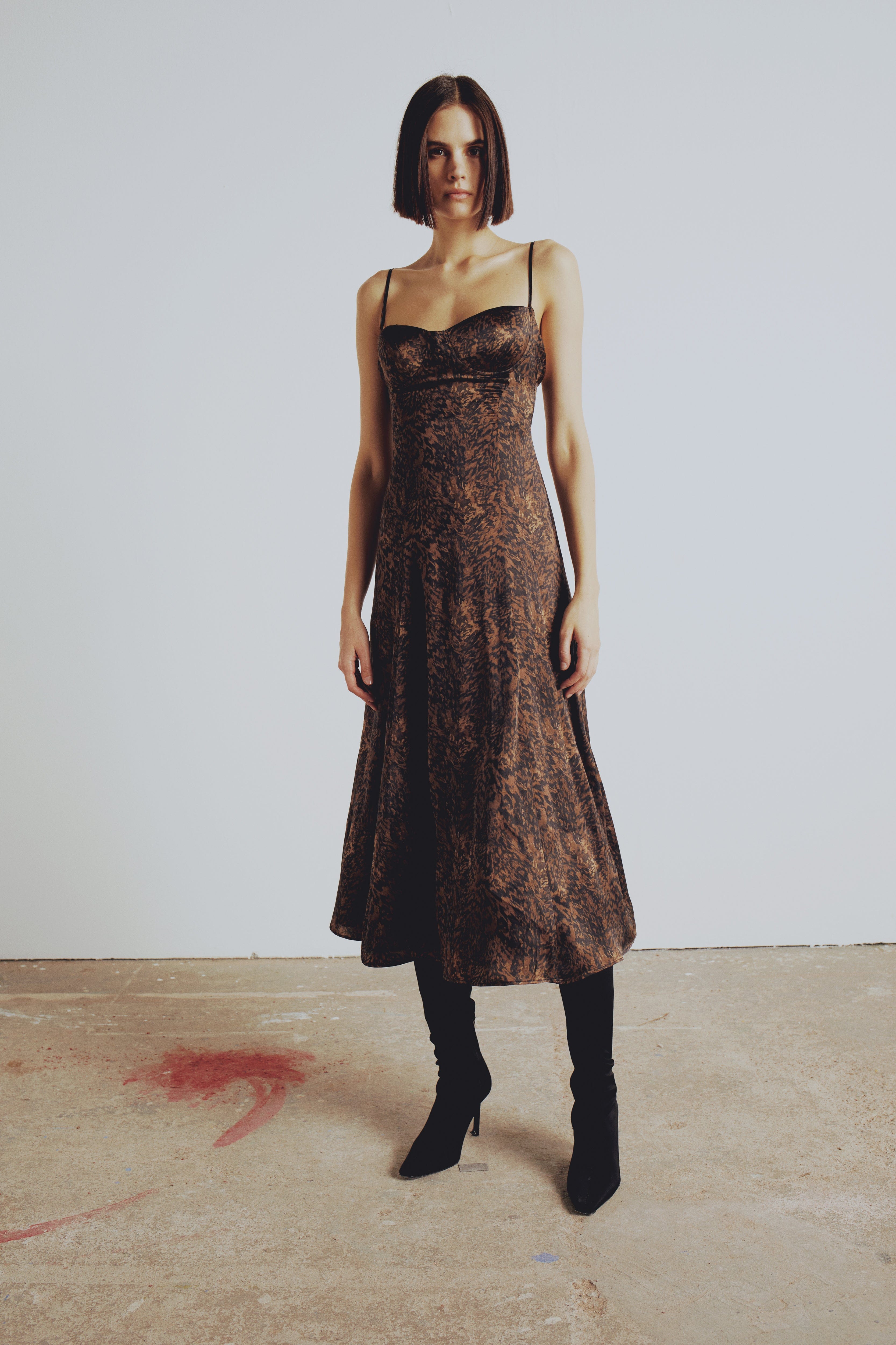 YOUR *ITCH SILK DRESS - LEOPARD made by PCFG