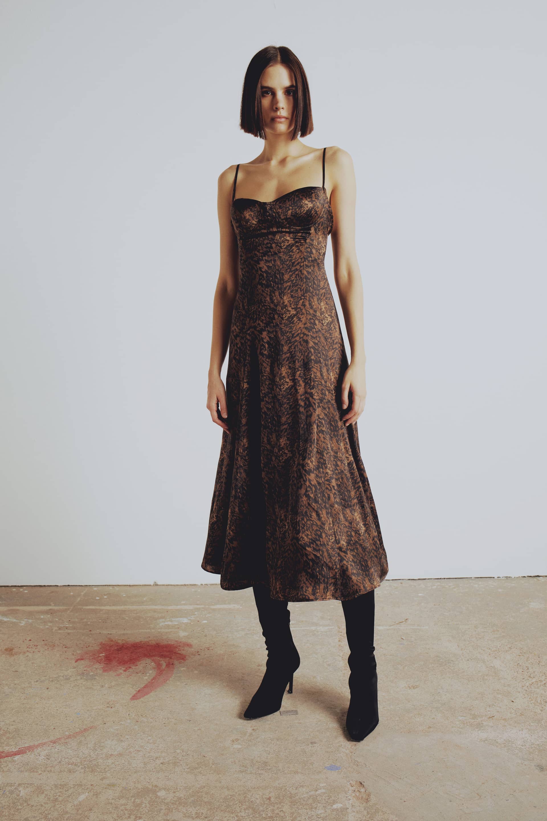 YOUR *ITCH SILK DRESS - LEOPARD made by PCFG