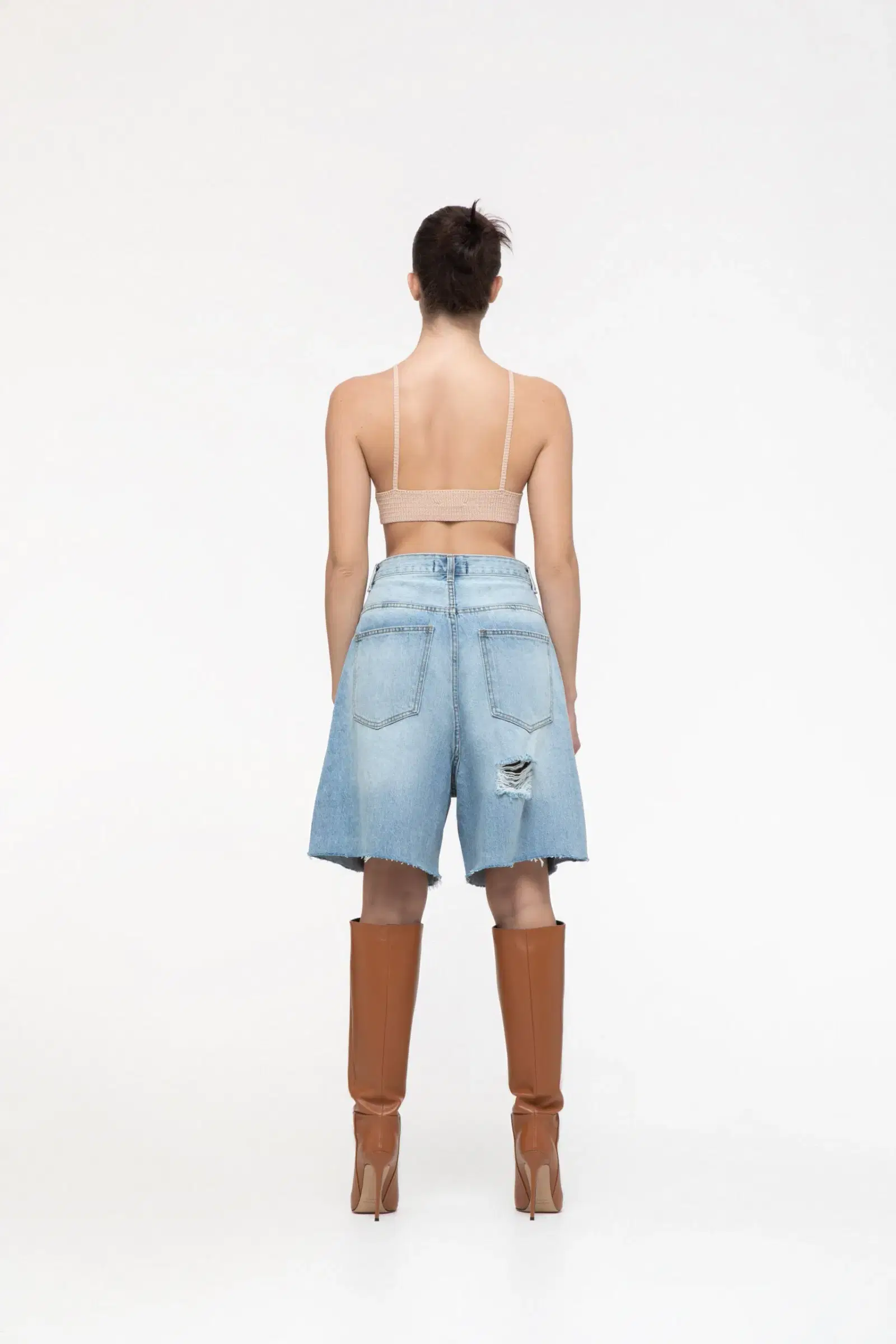 Bermuda denim shorts made by AFTERHOURS