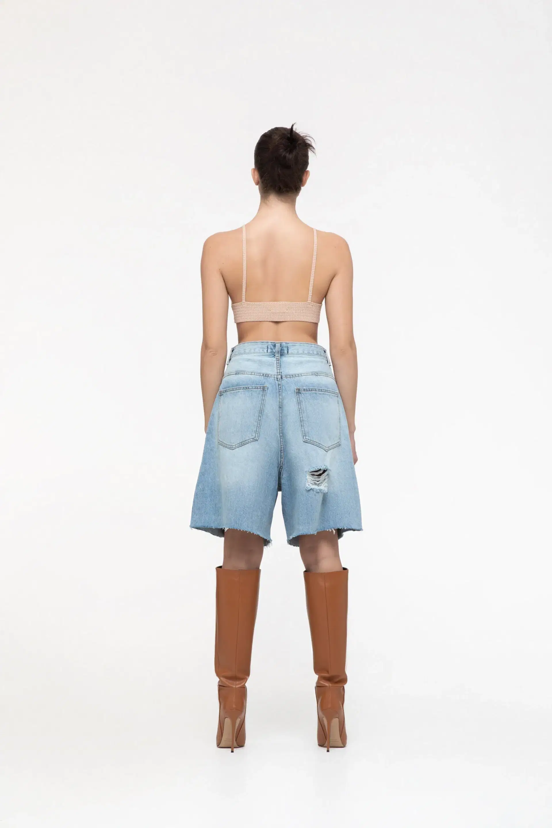 Bermuda denim shorts made by AFTERHOURS