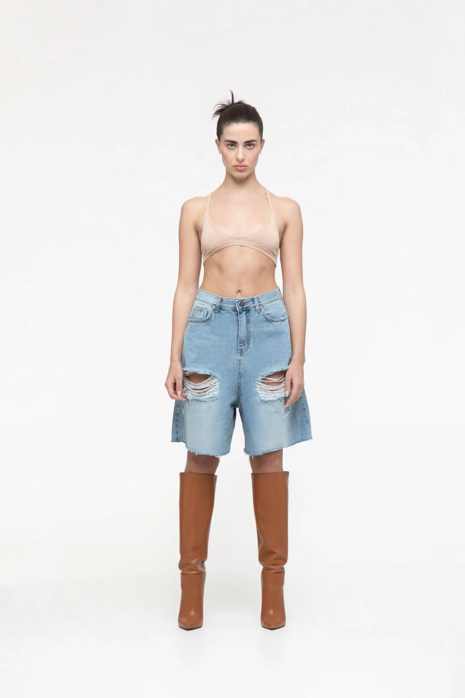 Bermuda denim shorts made by AFTERHOURS