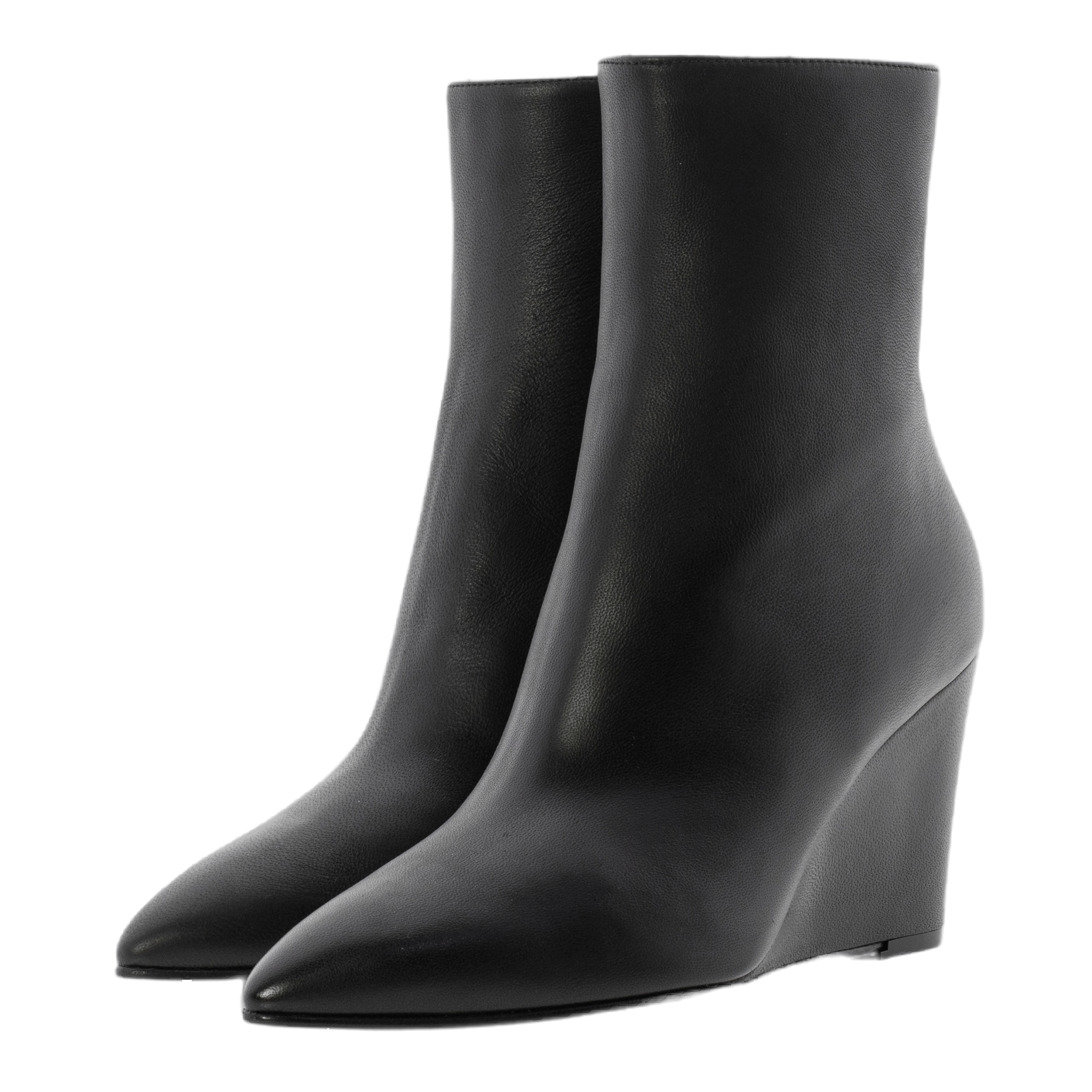 CARLOTA BLACK LEATHER BOOTIES made by Toral