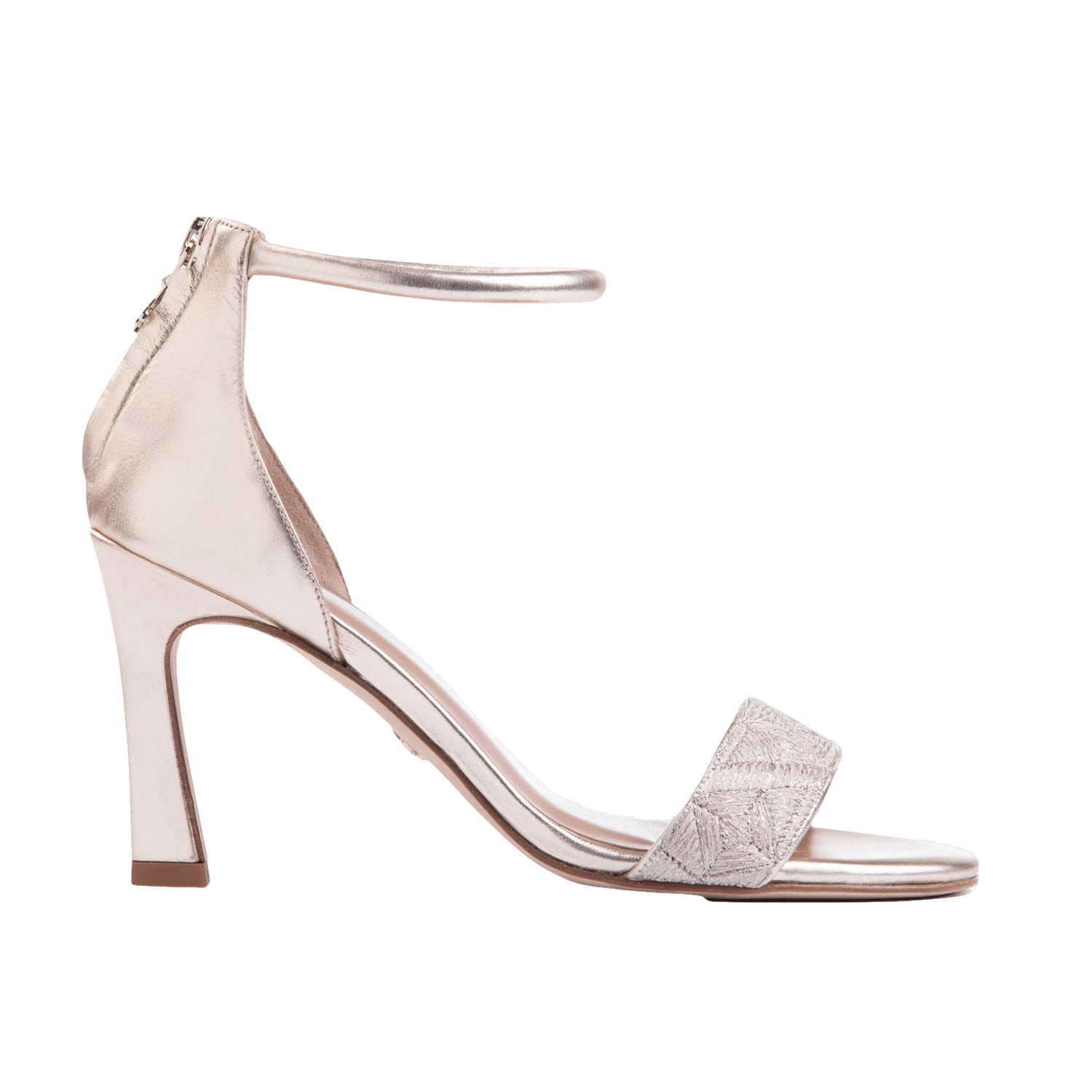 Fibre Sandal 85 Silver Metallic in Silver made by ATANA