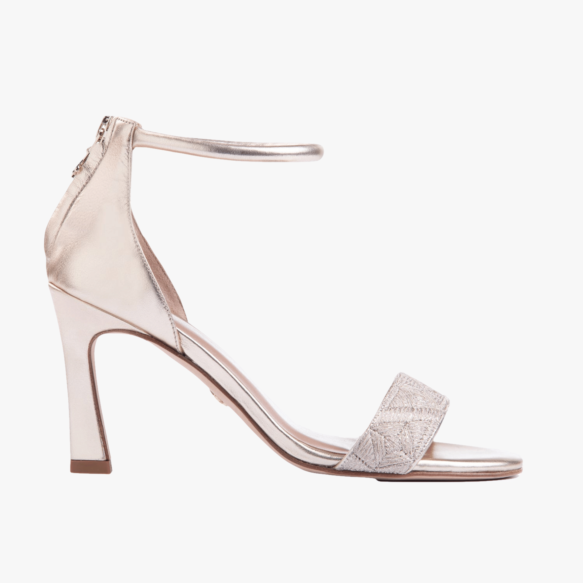 Fibre Sandal 85 Silver Metallic in Silver made by ATANA