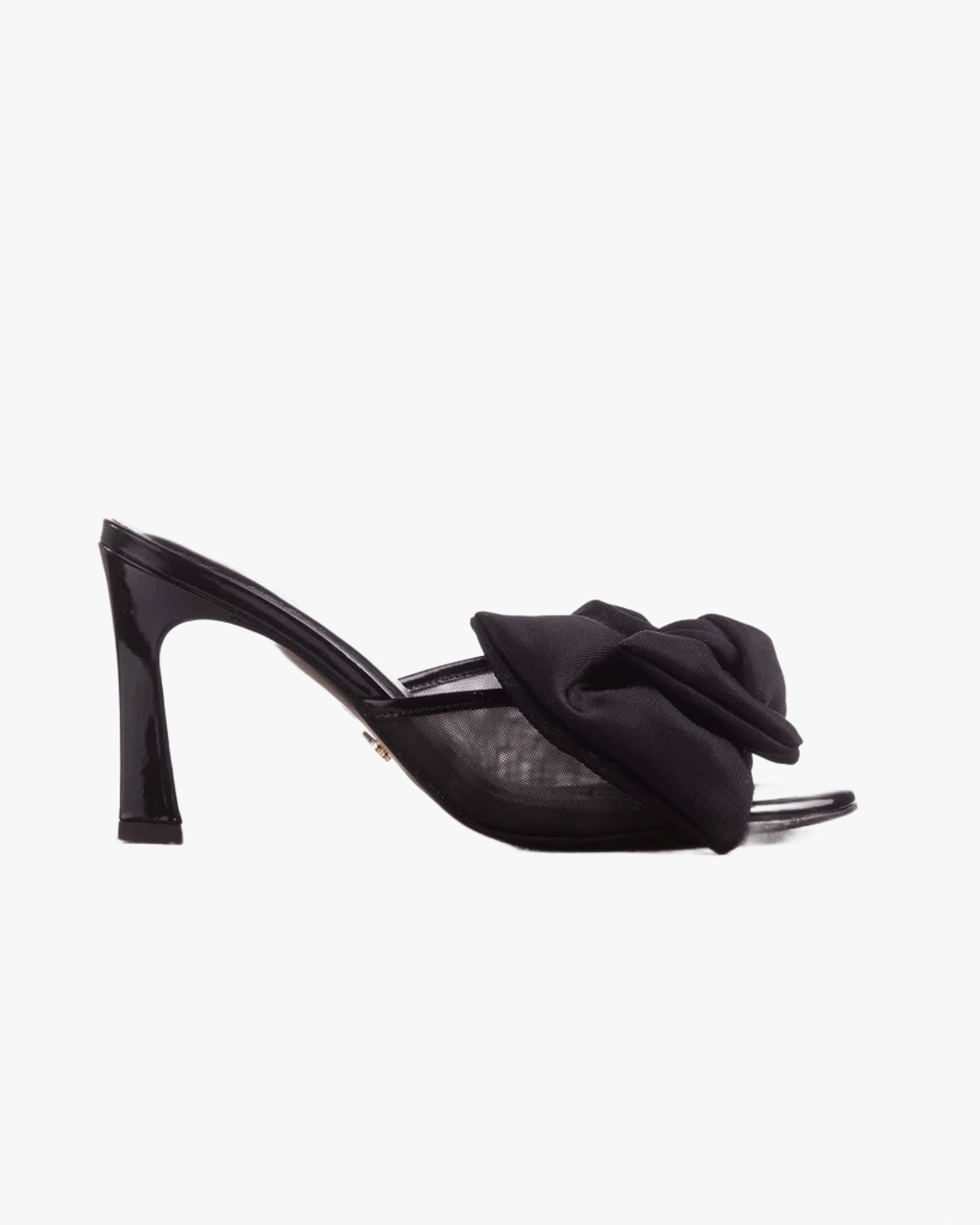 Bow Mule 85 Black Patent in Black made by ATANA