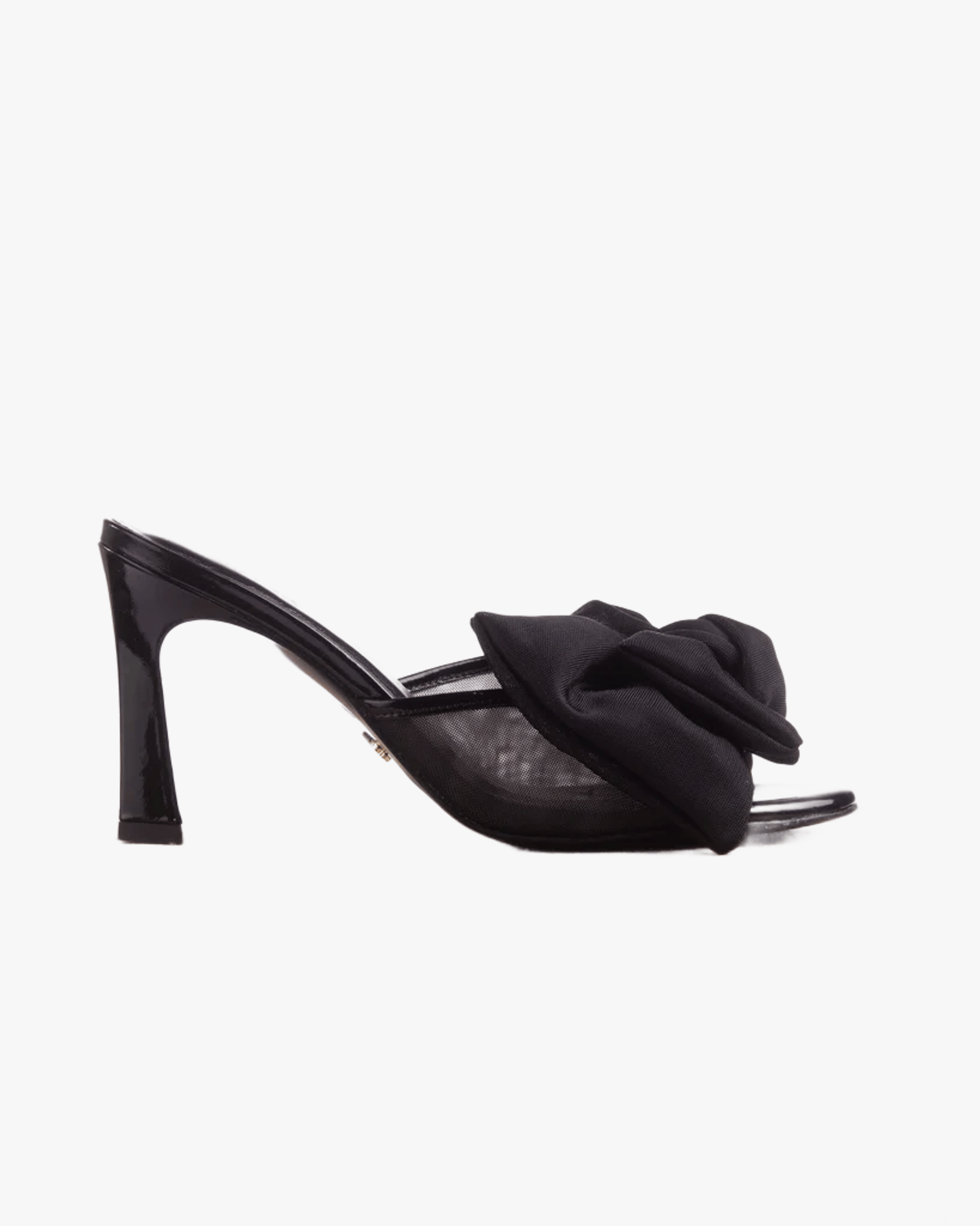 Bow Mule 85 Black Patent in Black made by ATANA