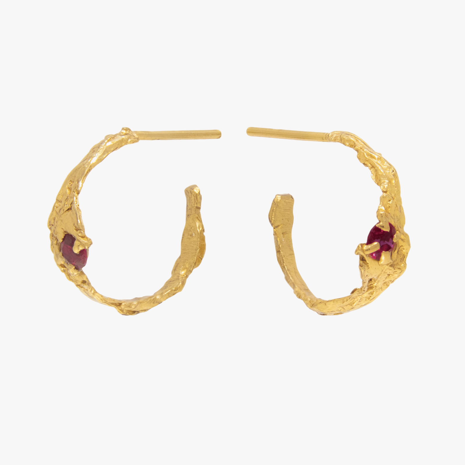 Ima Ruby Earrings made by Loveness Lee