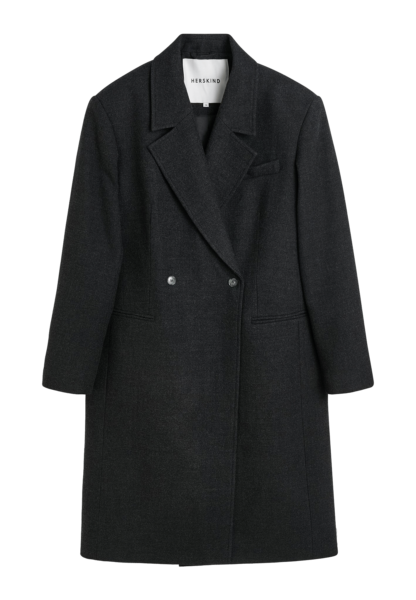 Louis Coat - Dark Grey made by HERSKIND