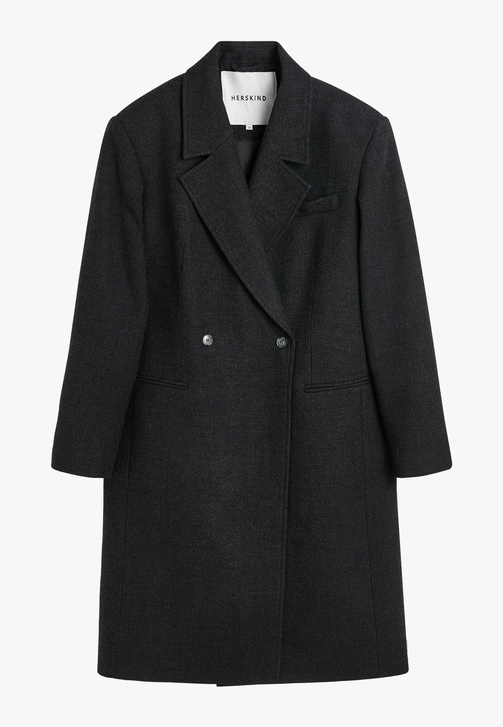 Louis Coat - Dark Grey made by HERSKIND