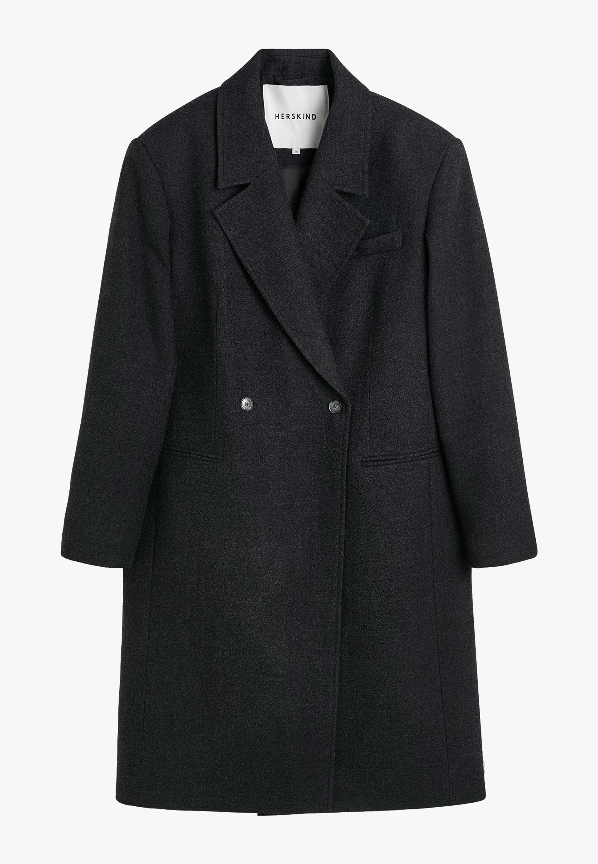 Louis Coat - Dark Grey made by HERSKIND