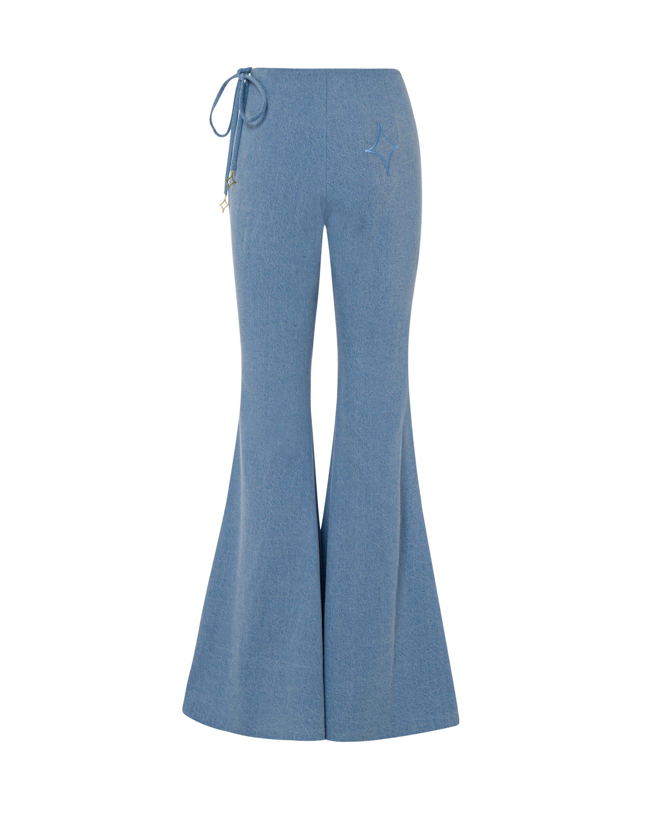 Denim Flared Pants made by ONORI