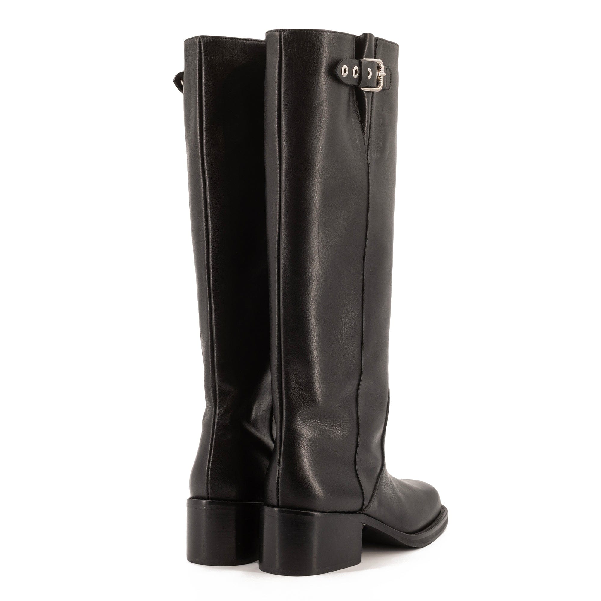 RONNIE BLACK BIKER BOOTS made by Toral