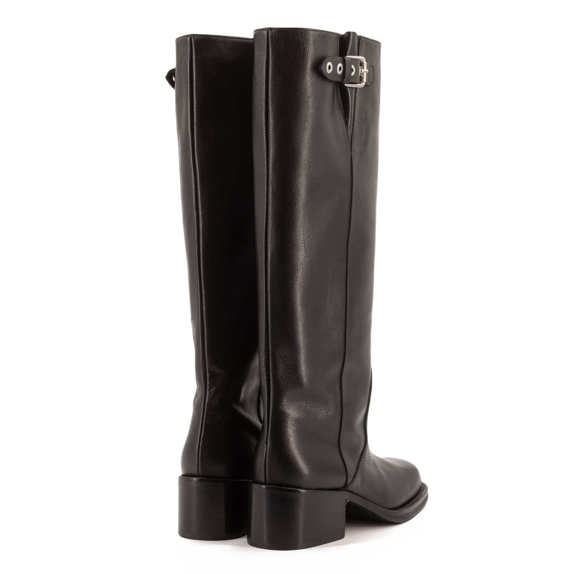 RONNIE BLACK BIKER BOOTS made by Toral