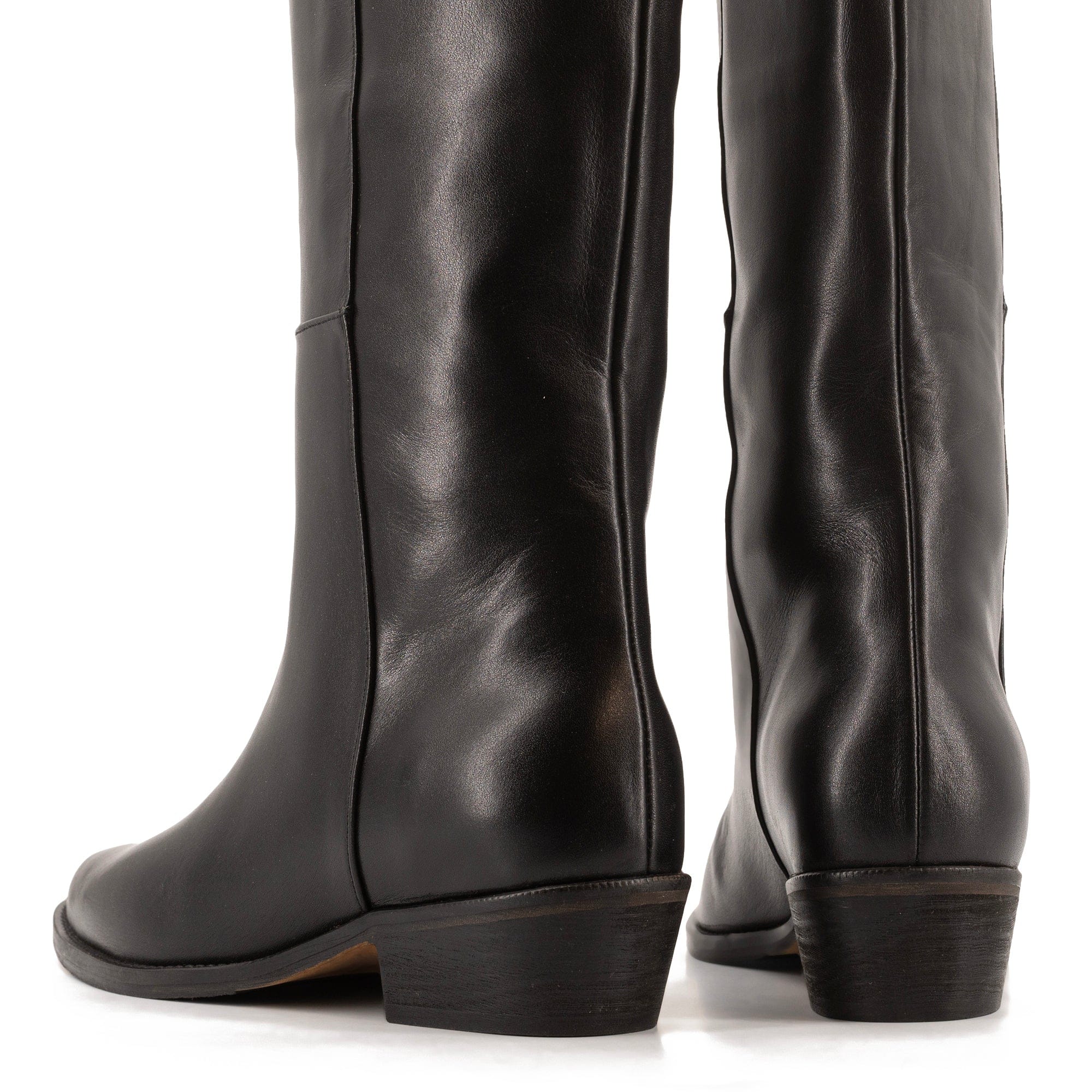 RONNIE BLACK BIKER BOOTS made by Toral