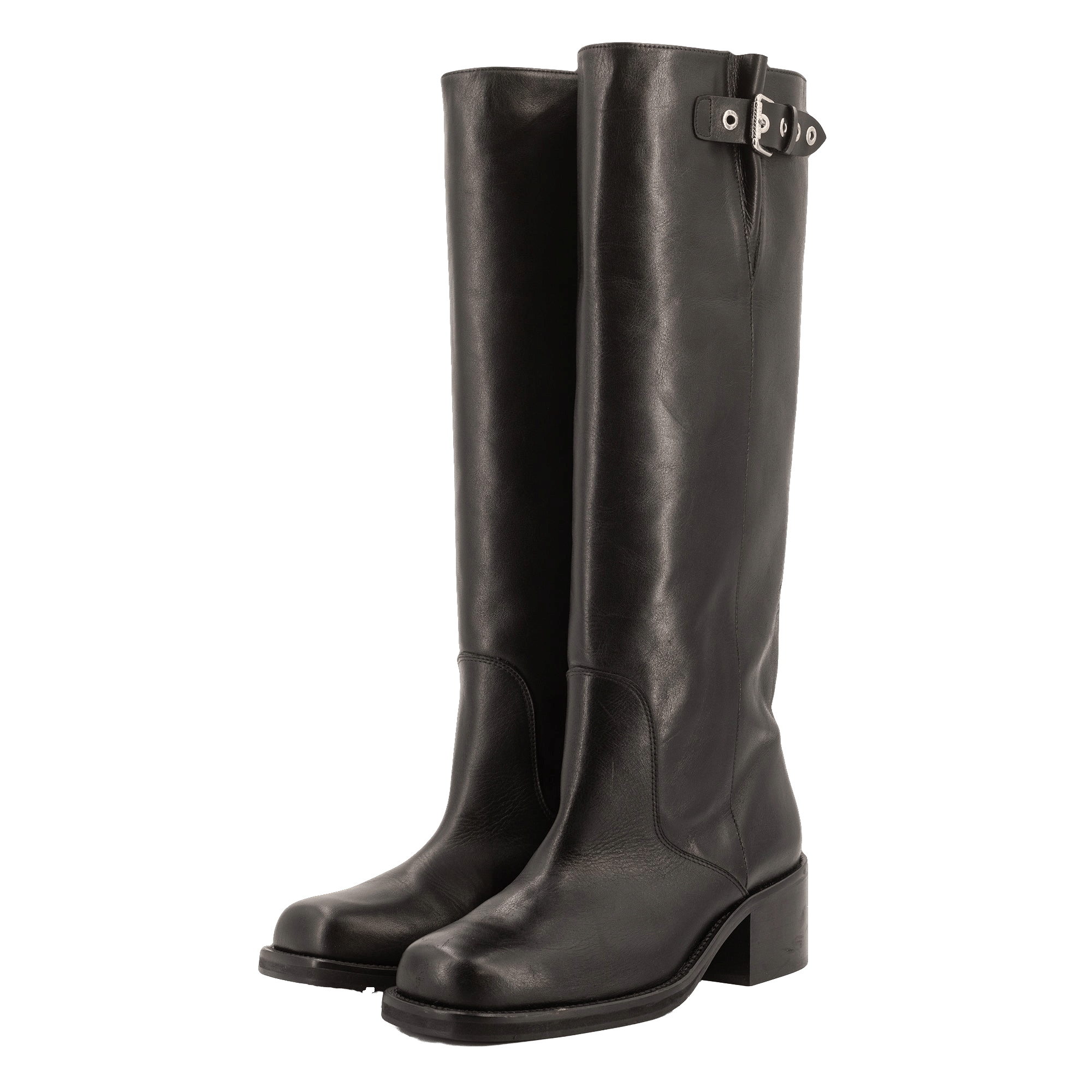 RONNIE BLACK BIKER BOOTS made by Toral