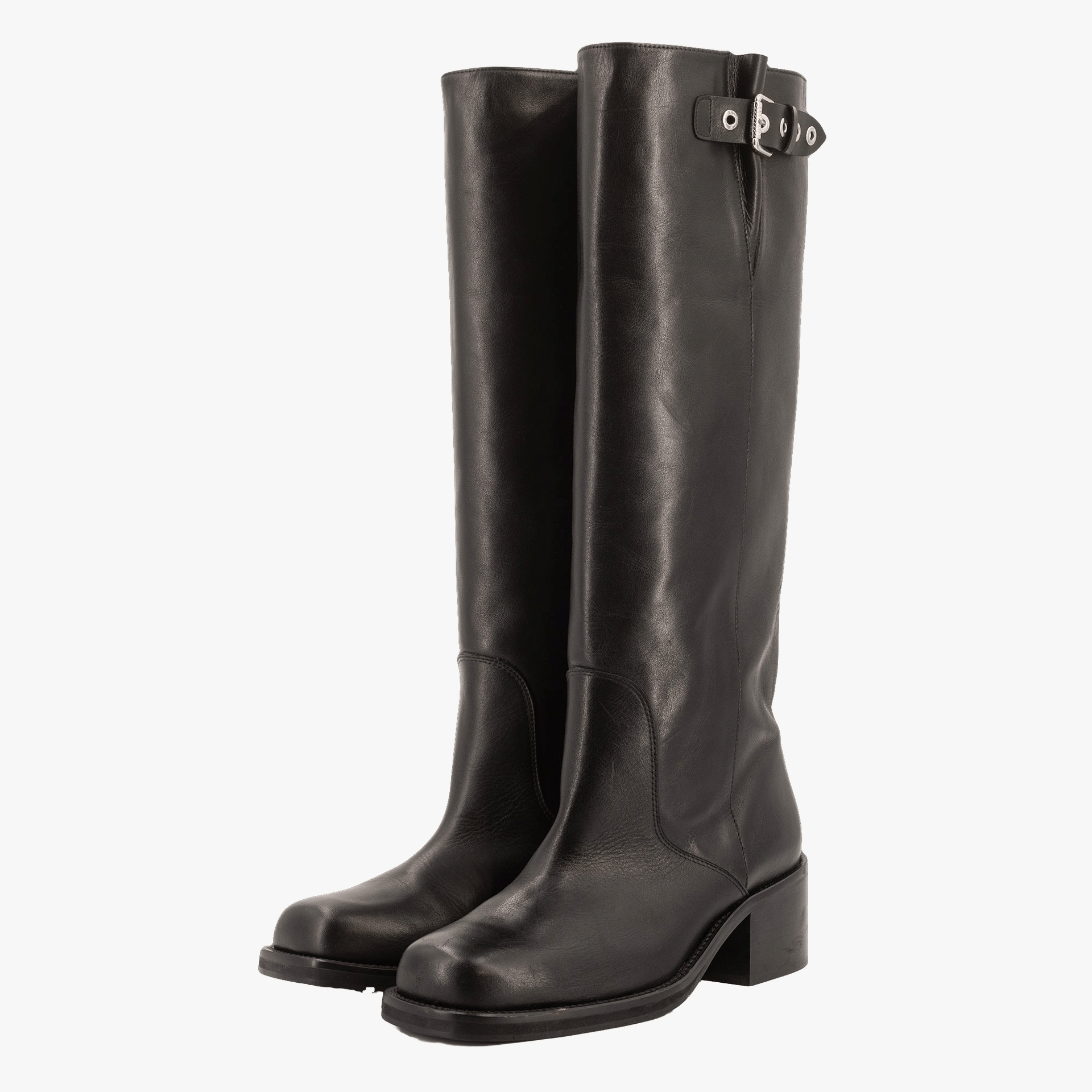 RONNIE BLACK BIKER BOOTS made by Toral