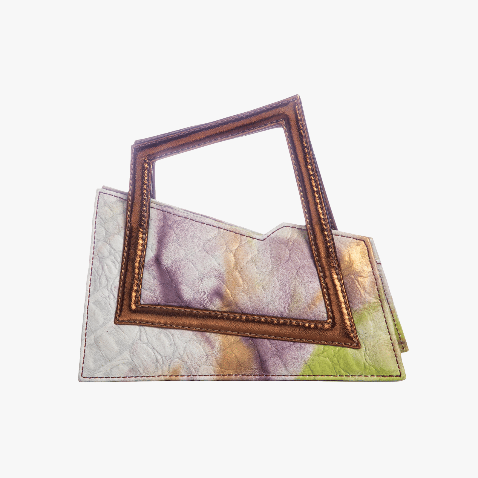 Jari'aa - Aubergine - Square Top Handle Bag made by ALIEL