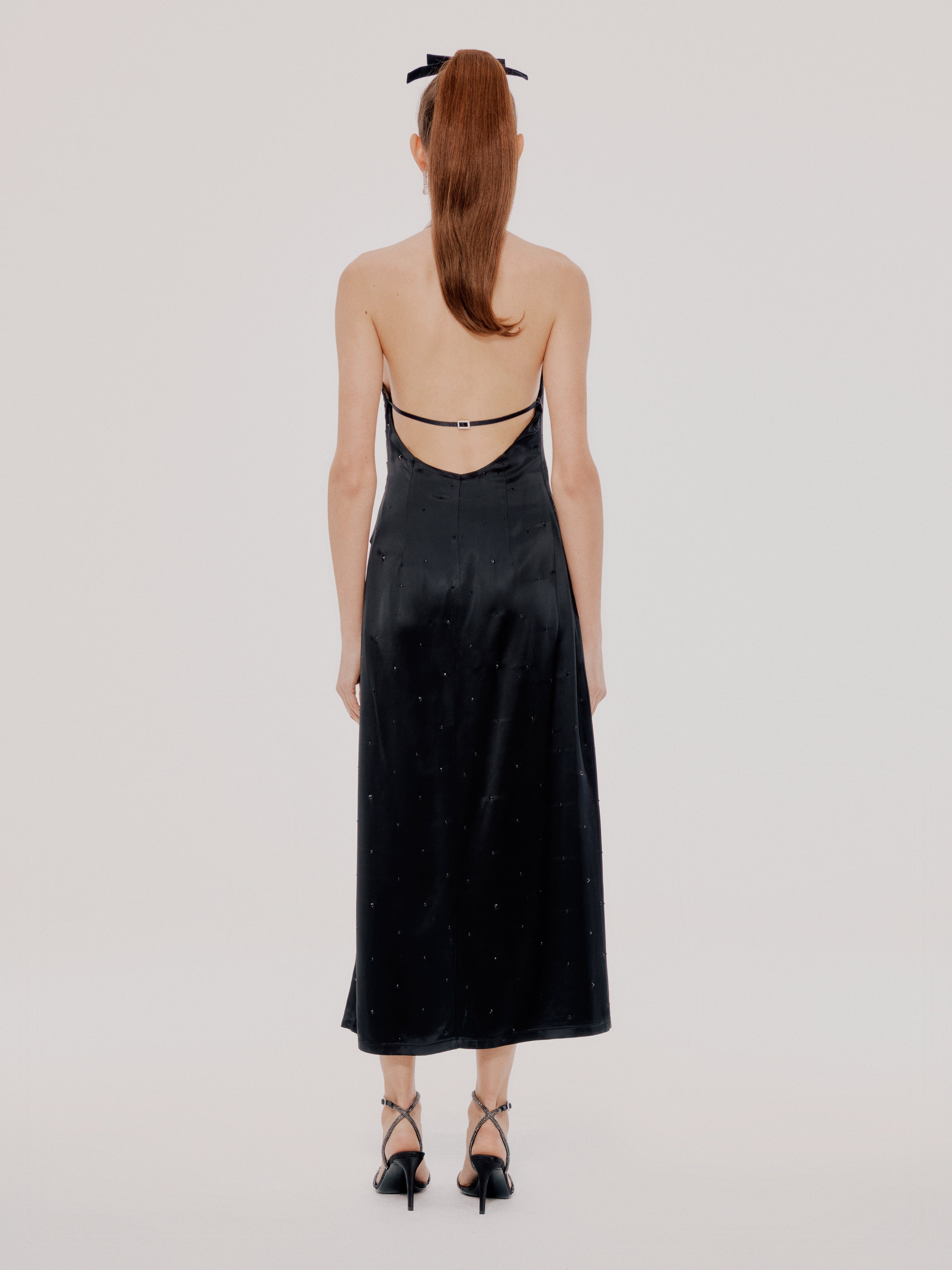 Black Lily Dress (Final Sale) in Black made by Nana Jacqueline