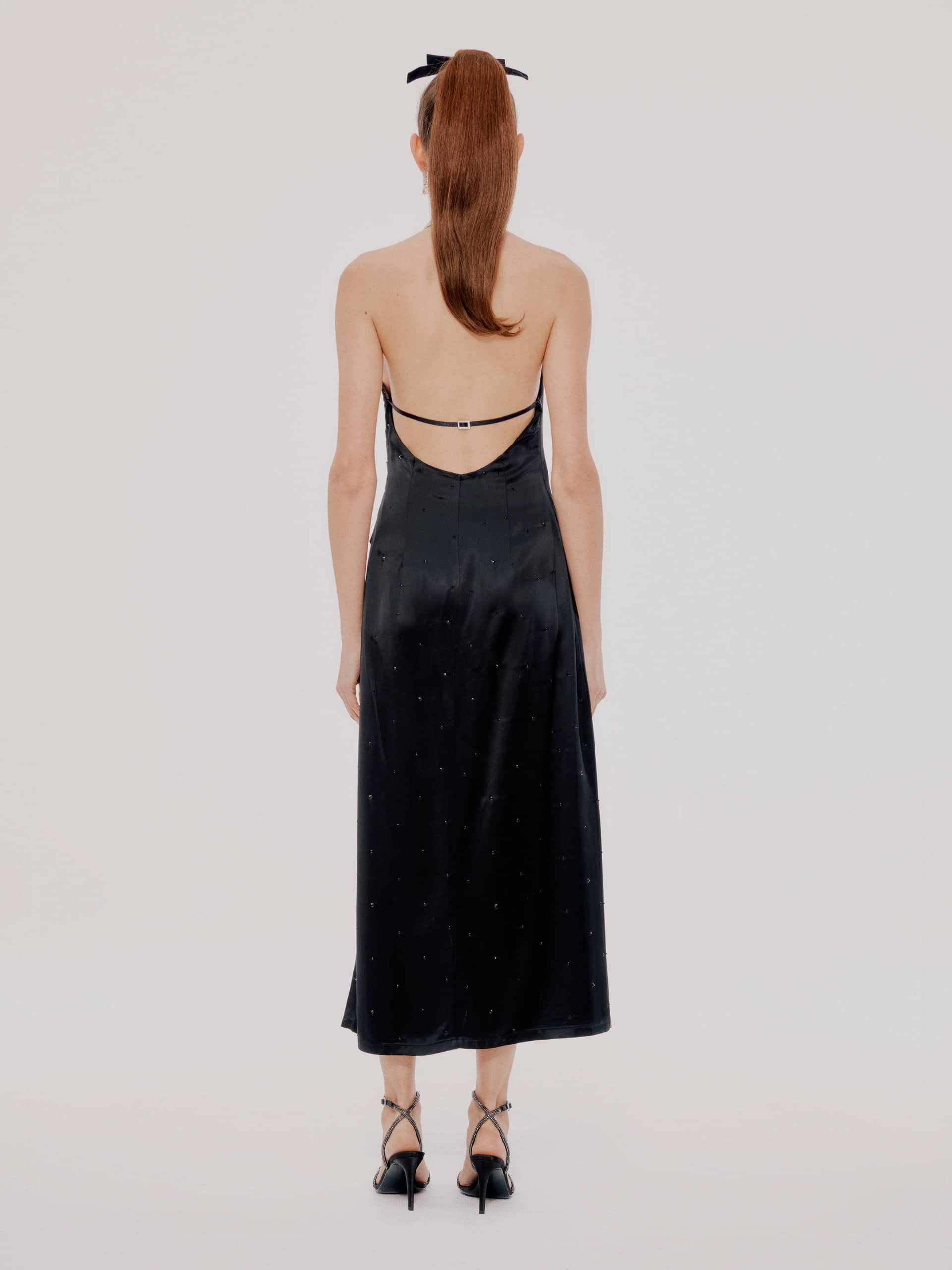 Black Lily Dress (Final Sale) in Black made by Nana Jacqueline