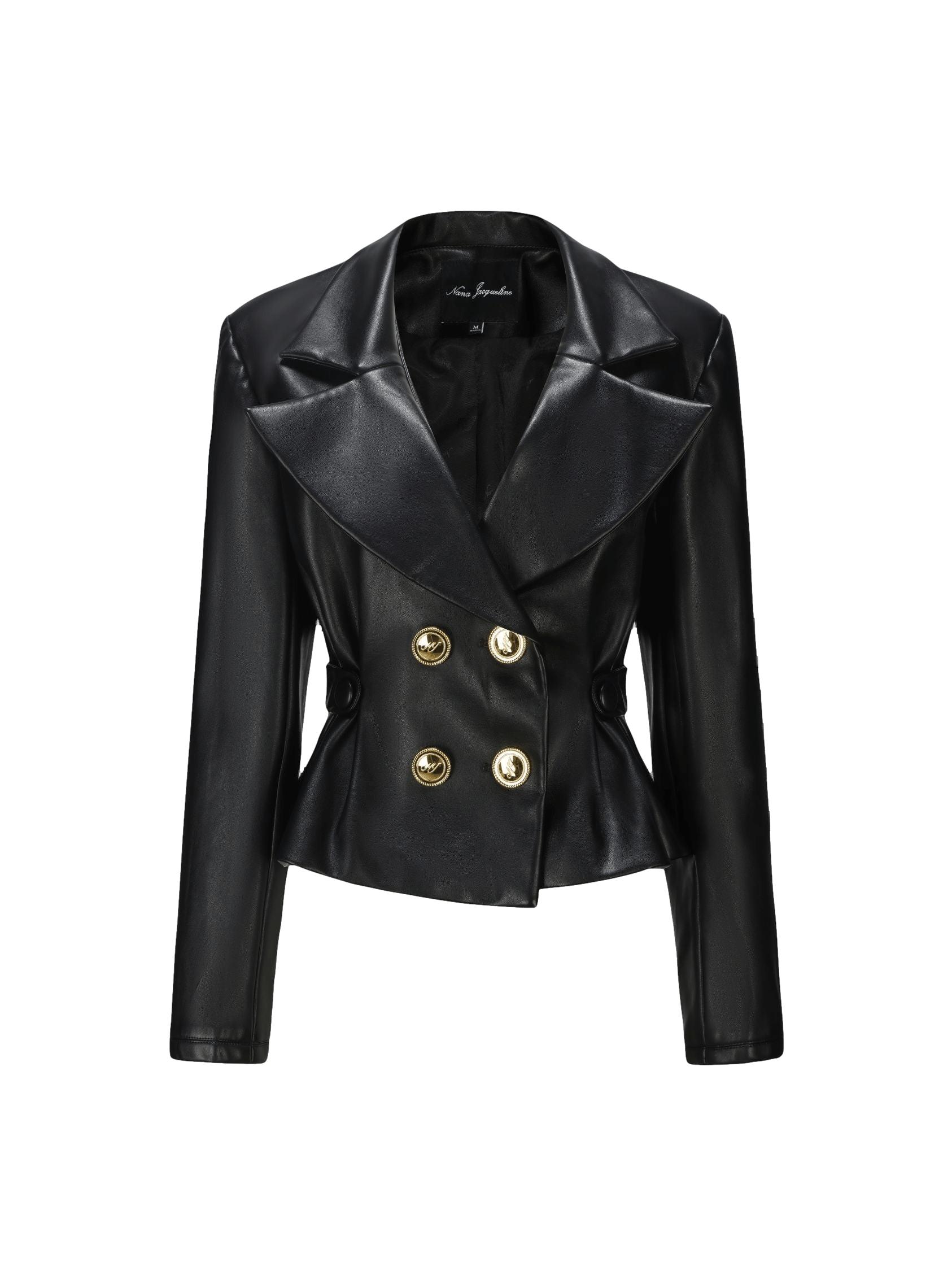 Lucy Leather Jacket in Black made by Nana Jacqueline