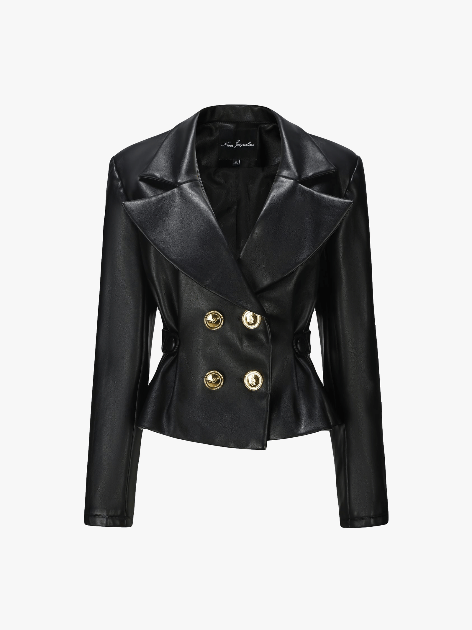 Lucy Leather Jacket in Black made by Nana Jacqueline