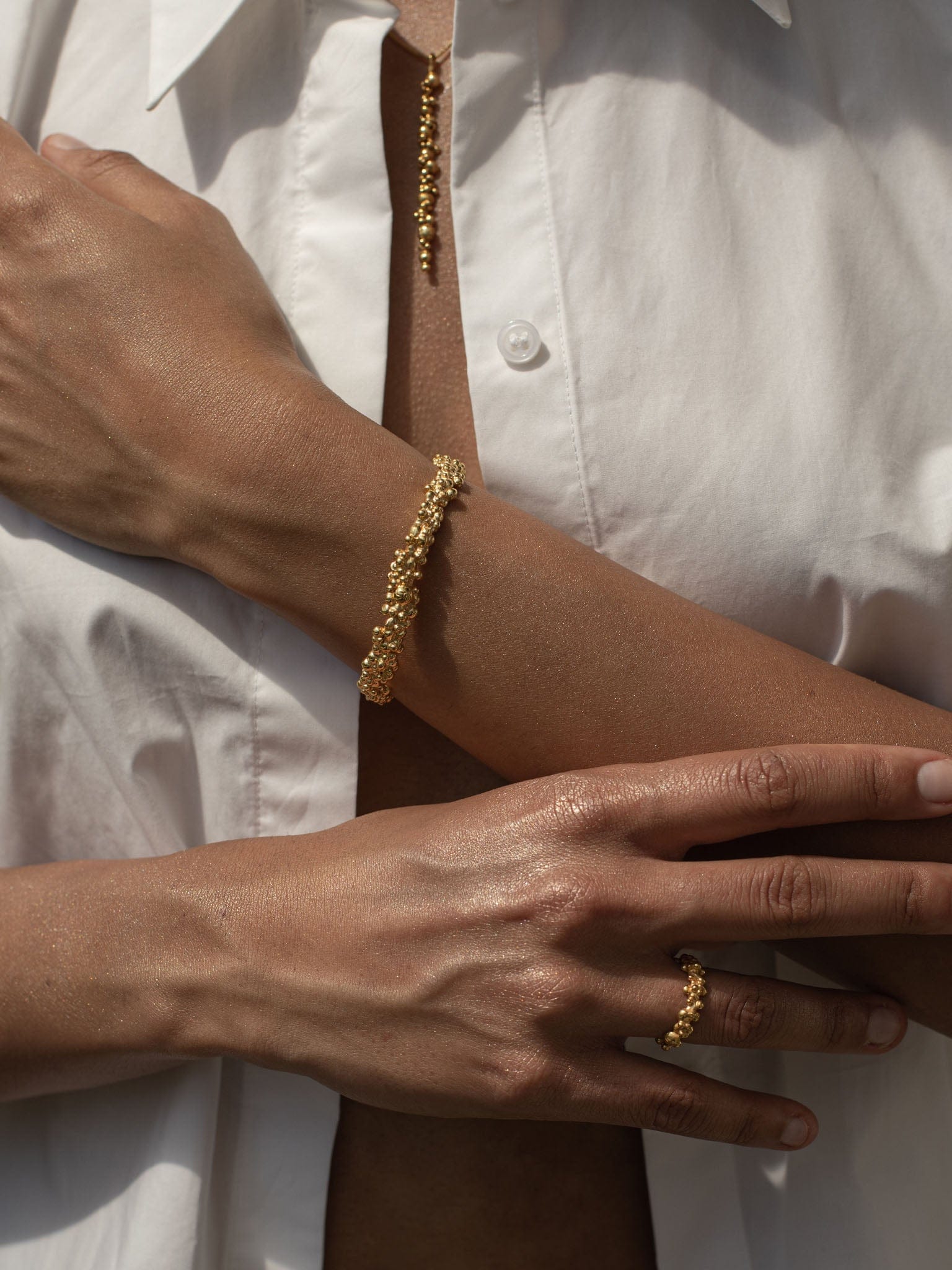 Céleste Deux Bracelet Gold in Gold made by Eva Remenyi