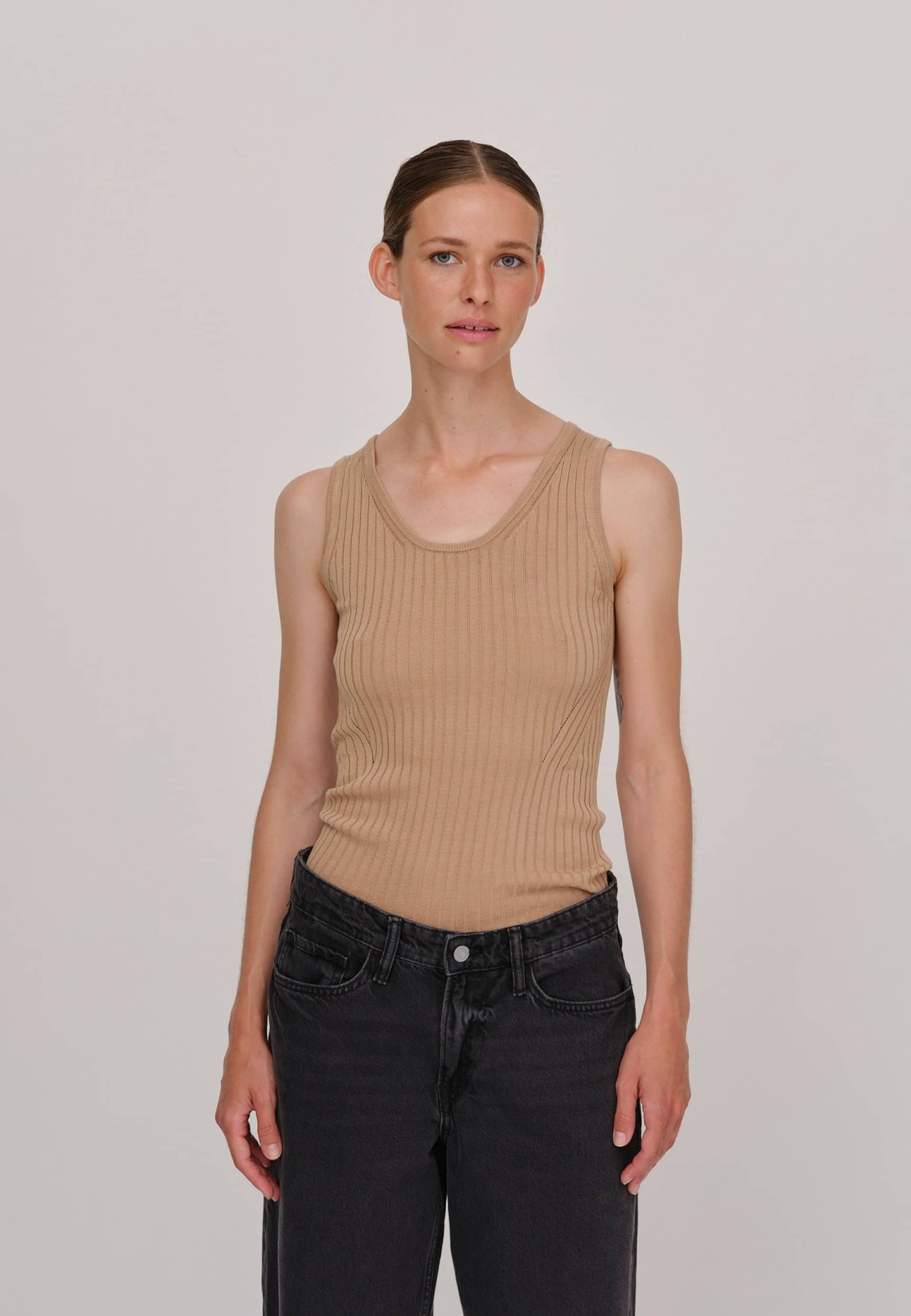 Tripa Knit top - Croissant made by HERSKIND
