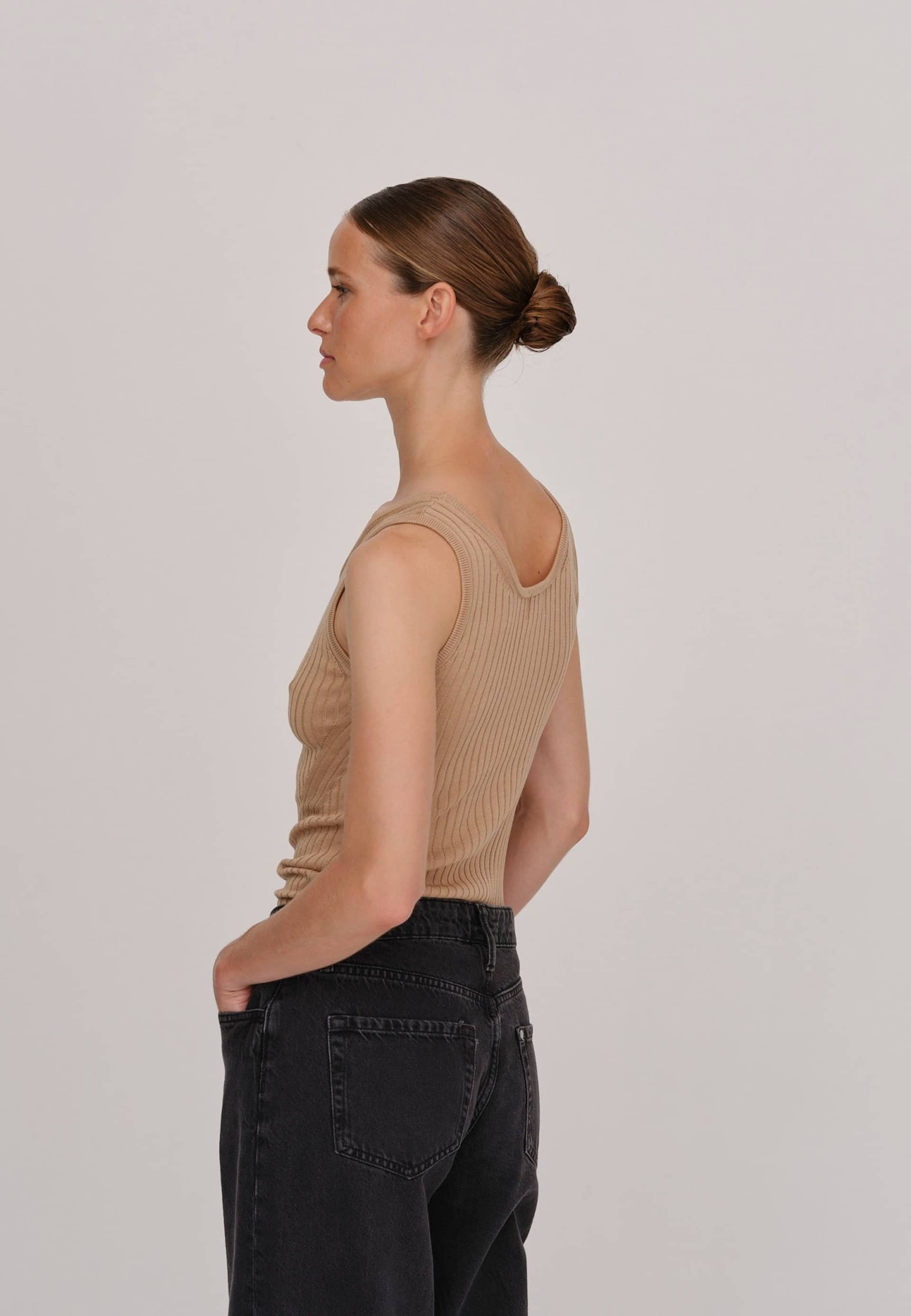 Tripa Knit top - Croissant made by HERSKIND