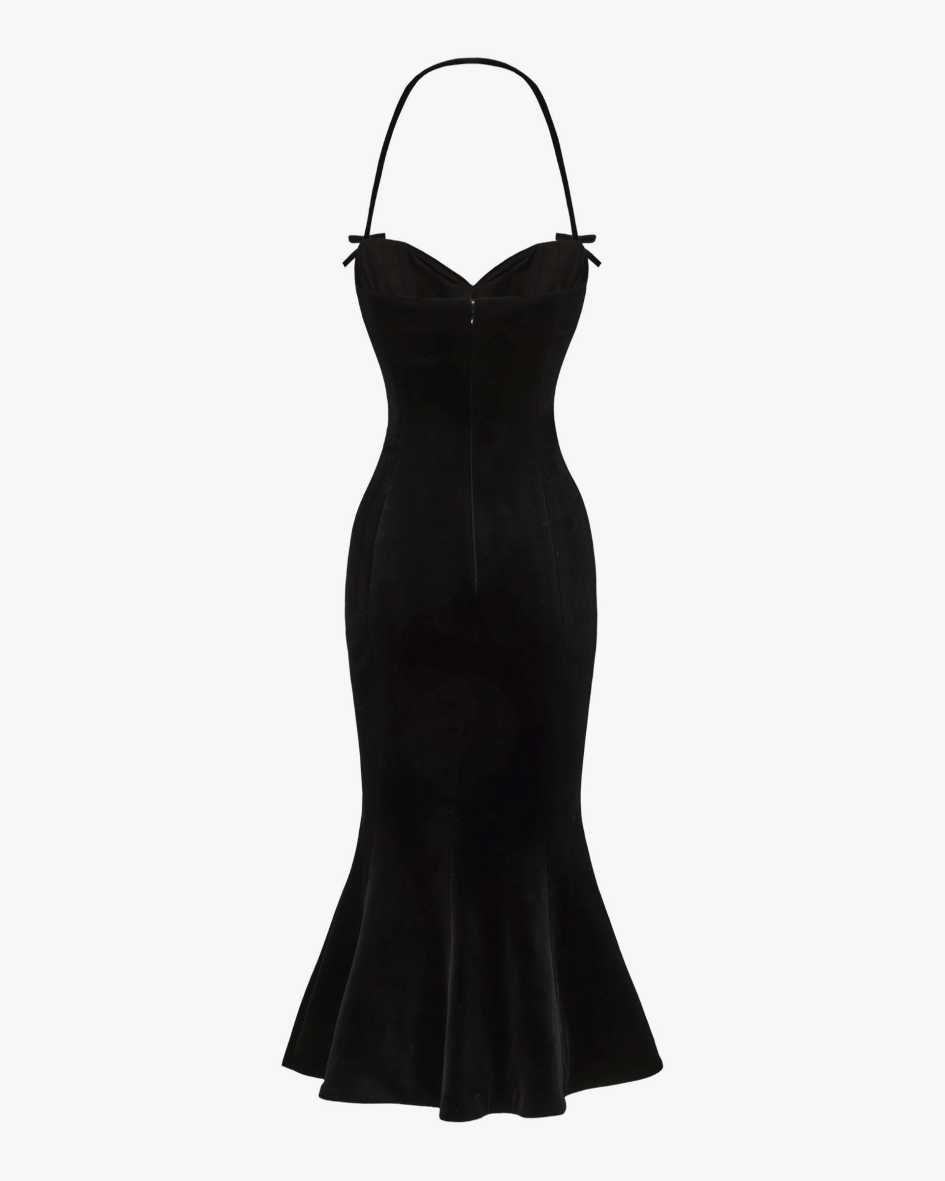 Althea Velvet Maxi Dress (Black) made by Nana Jacqueline