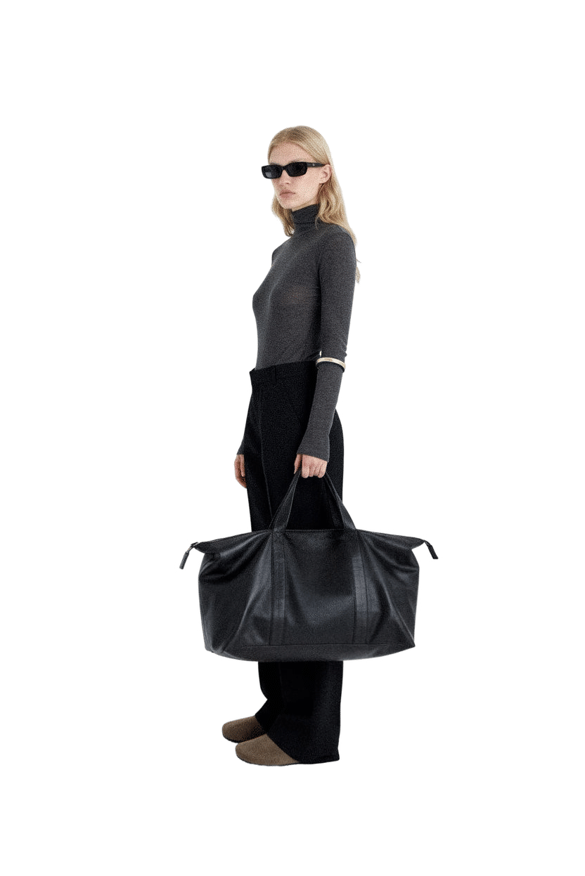 COATED COTTON MEDIUM TOTE BAG made by YIBRI