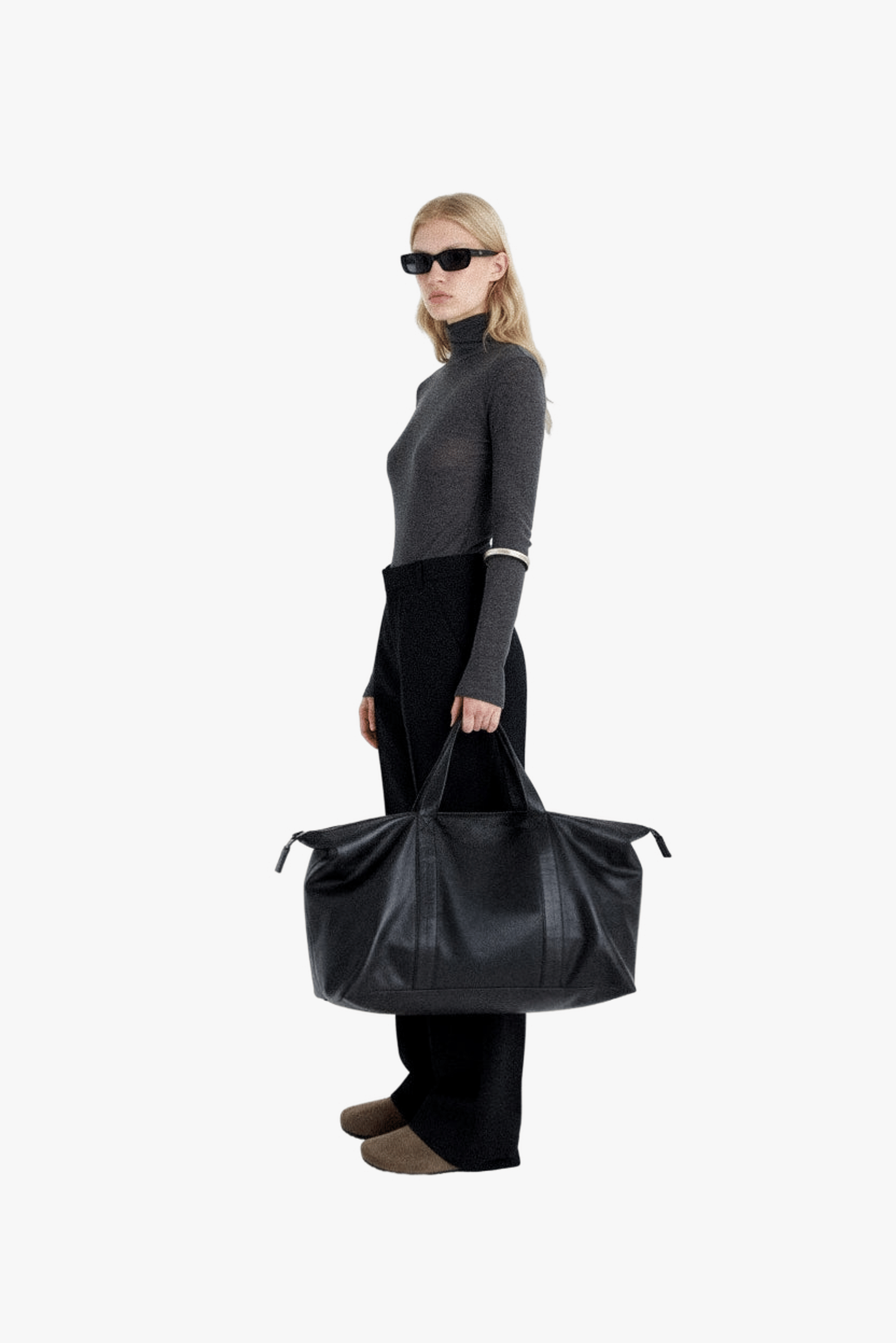 COATED COTTON MEDIUM TOTE BAG made by YIBRI