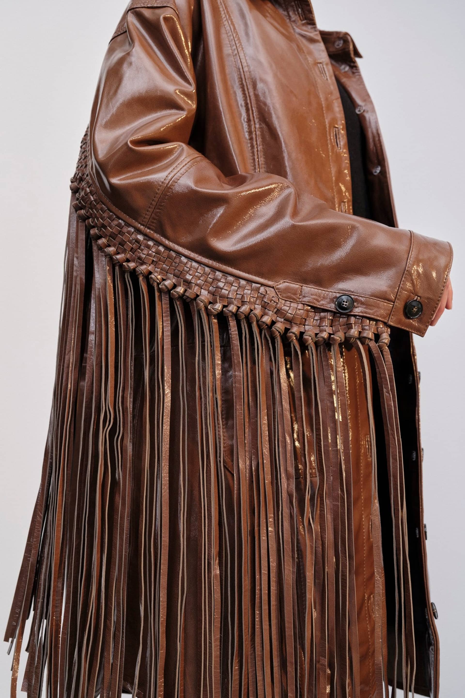 Ellen Leather Coat - Croissant made by HERSKIND