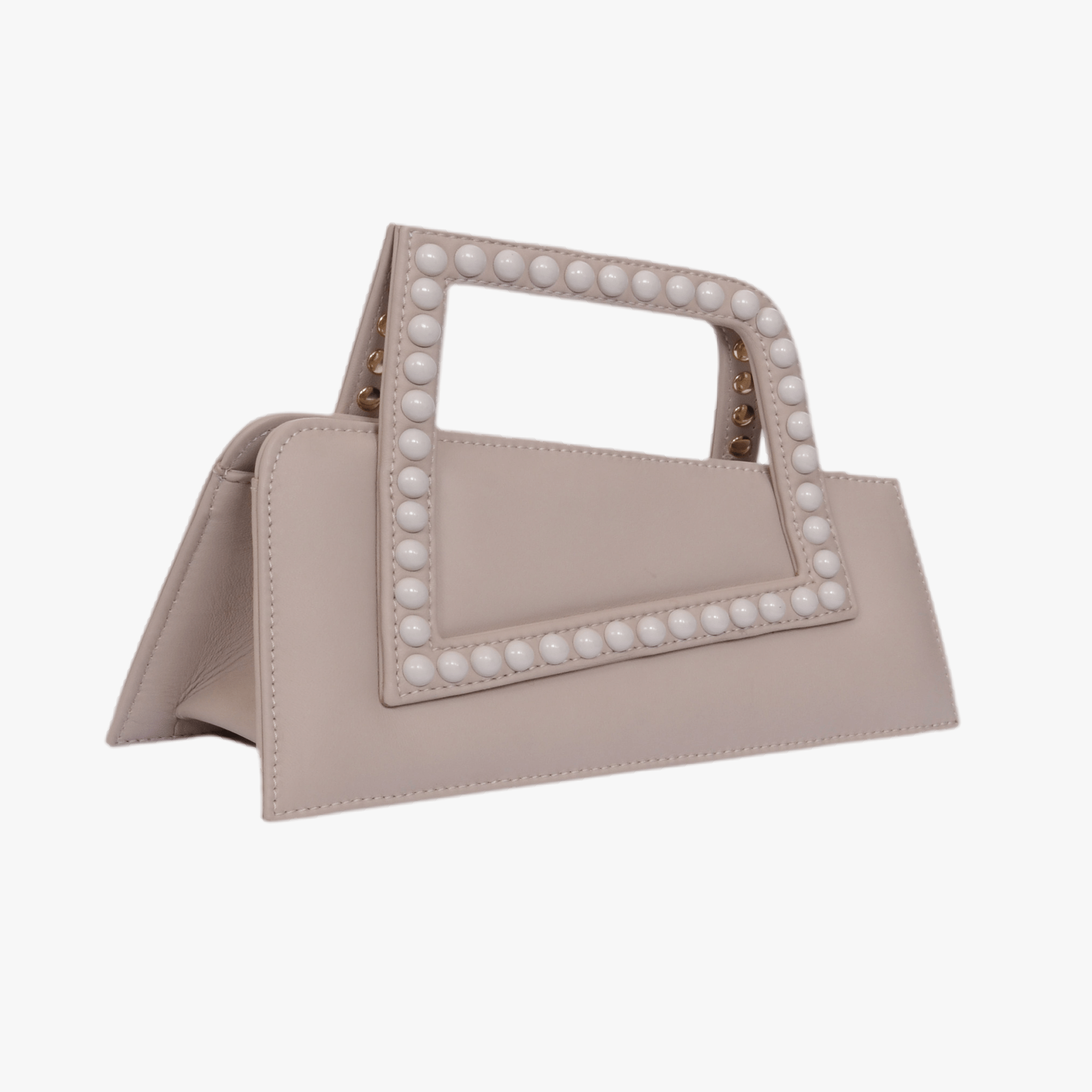 Jalila - Beige - Top Handle Bag made by ALIEL