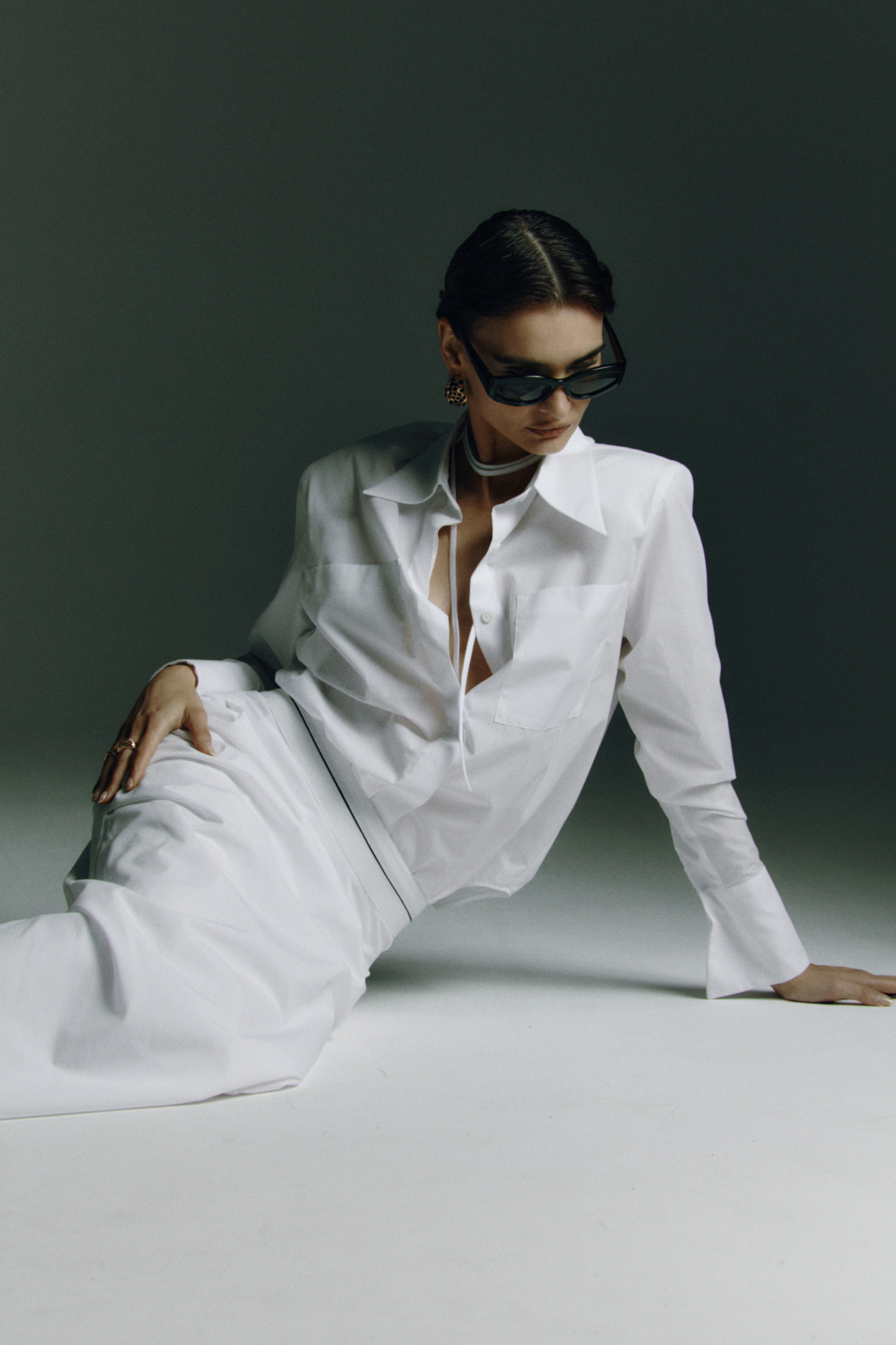 Ocean's Caress white shirt made by Wiktoria Frankowska