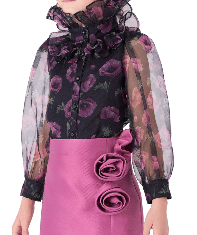 3D Appliqué Girls Outfit | 2 Pieces made by Mama Luma