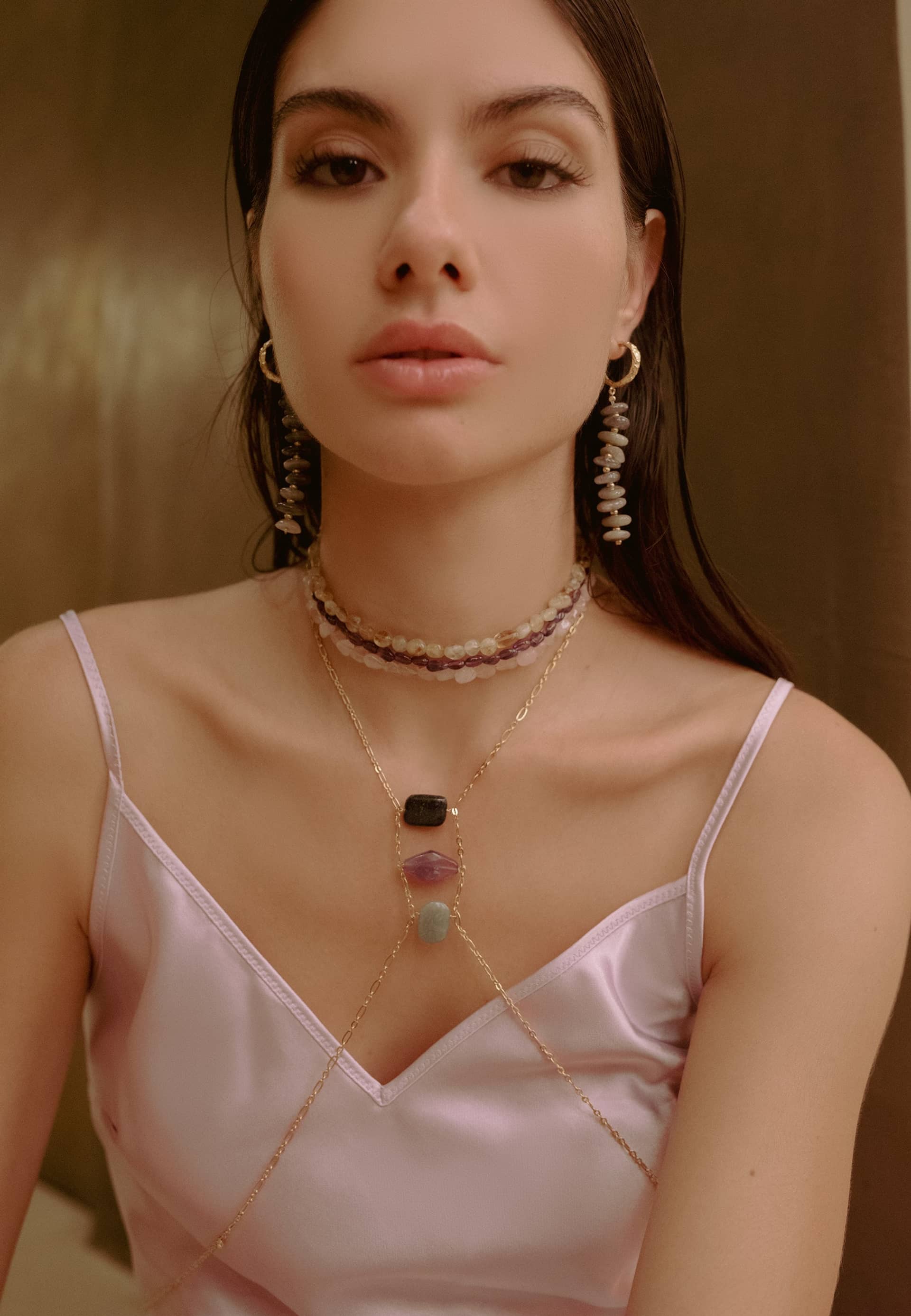 Choker Mizu Rosa made by Lavani Jewels
