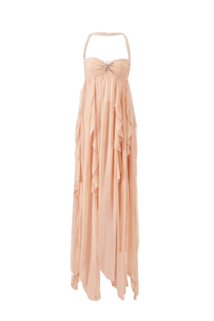 Mariah Dress (Peach) in Pink made by Nana Jacqueline