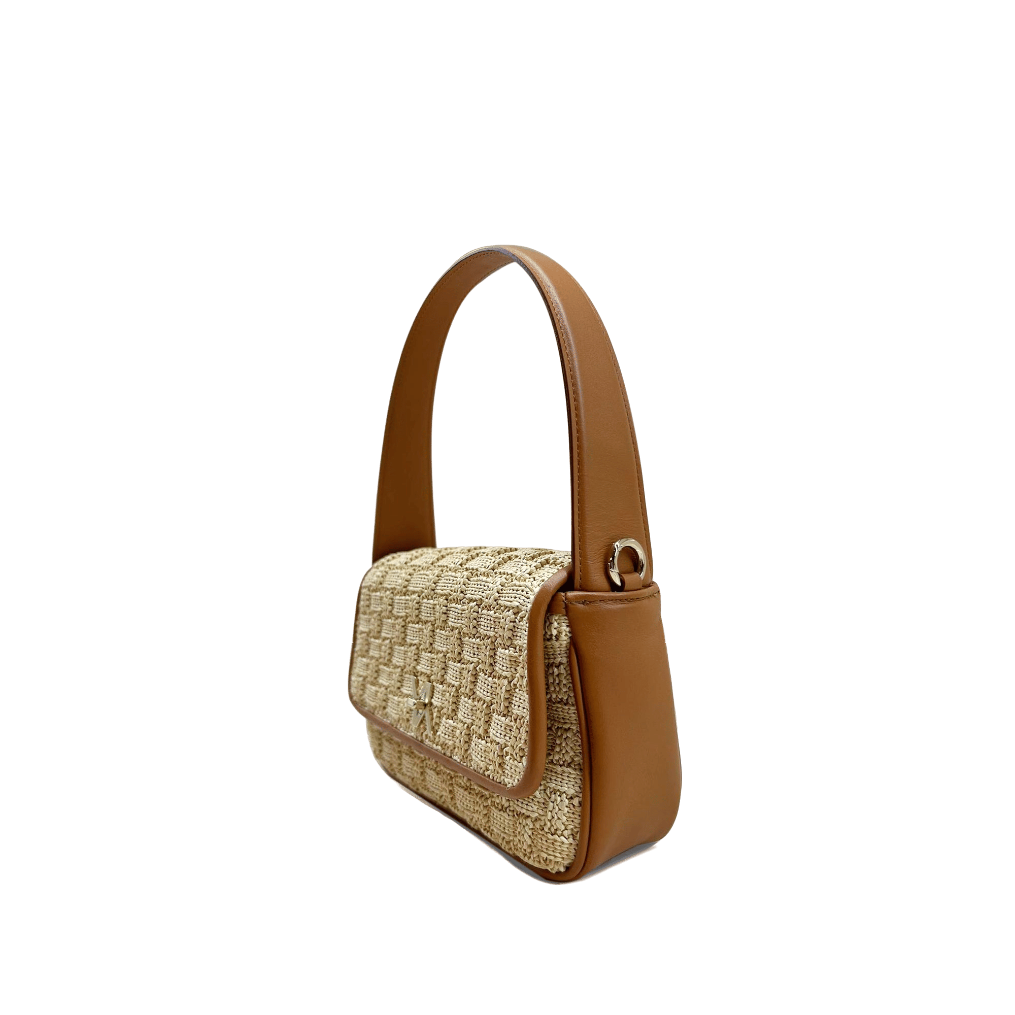 Lulu raffia natural hobo made by Yliana Yepez