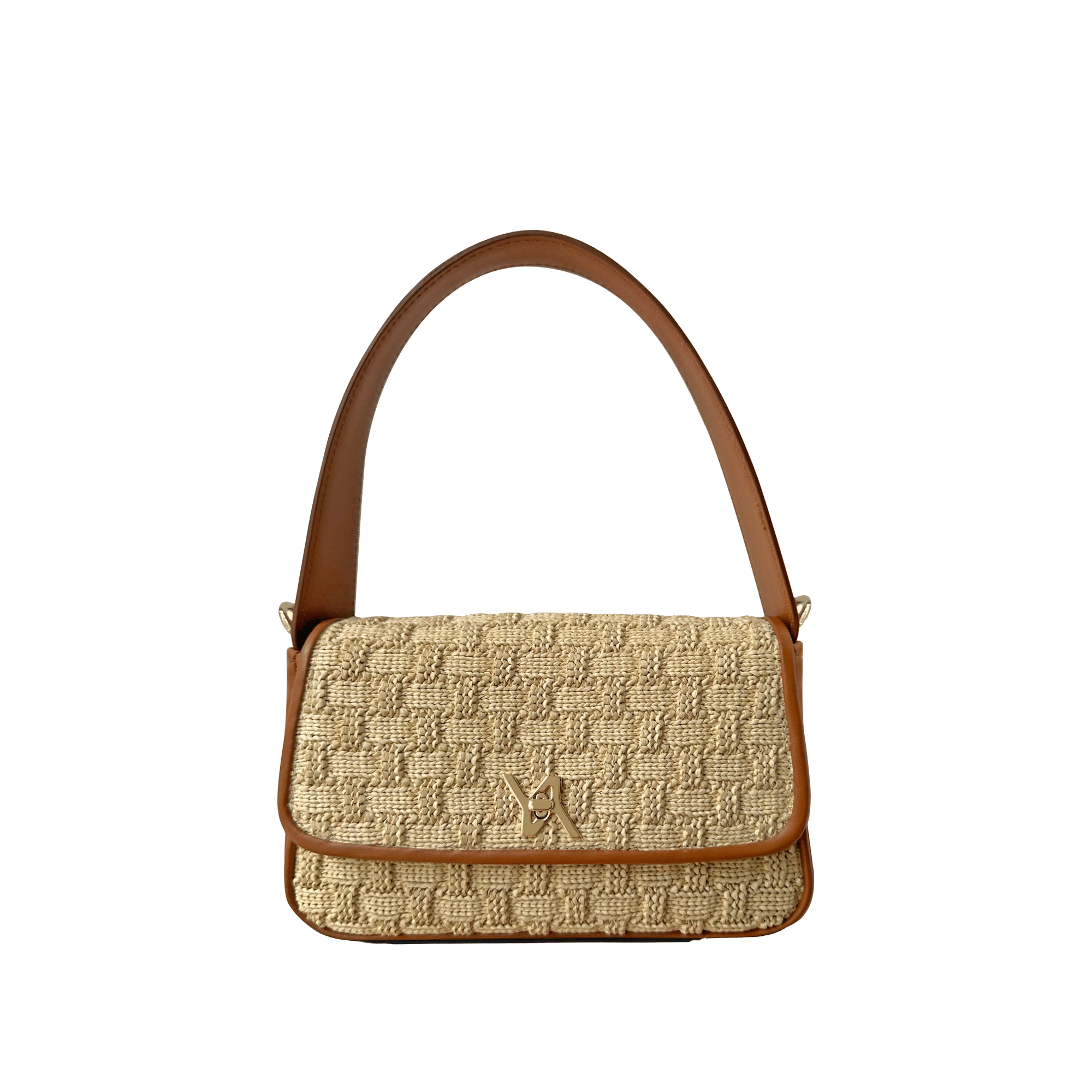 Lulu raffia natural hobo made by Yliana Yepez