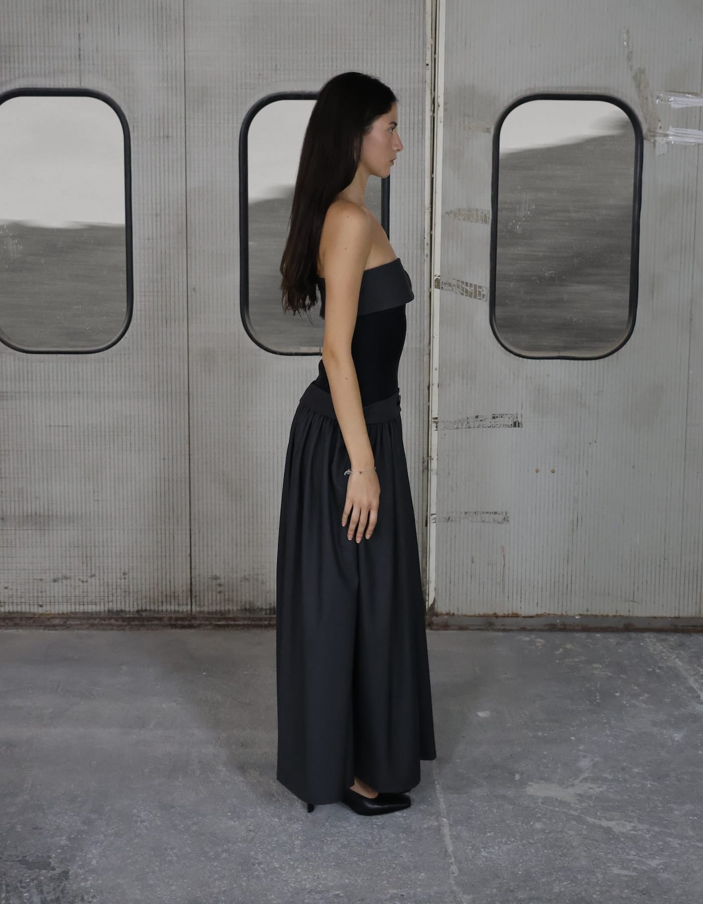 TIREL Button Long Dress made by MAET