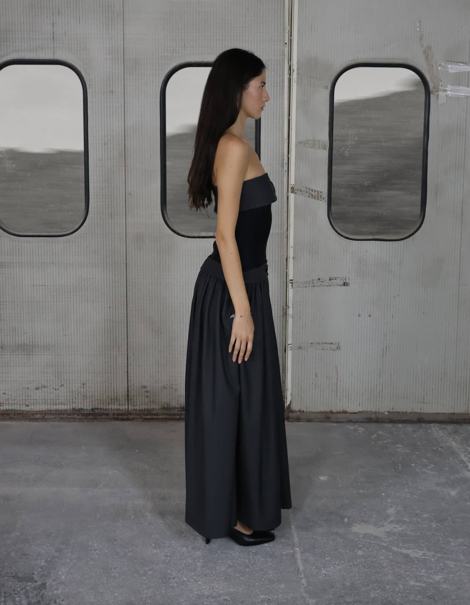 TIREL Button Long Dress made by MAET