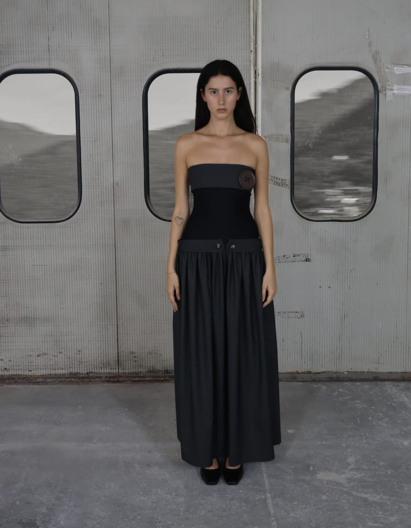 TIREL Button Long Dress made by MAET