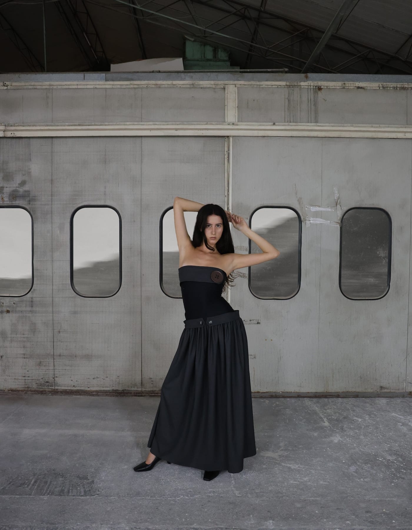 TIREL Button Long Dress made by MAET