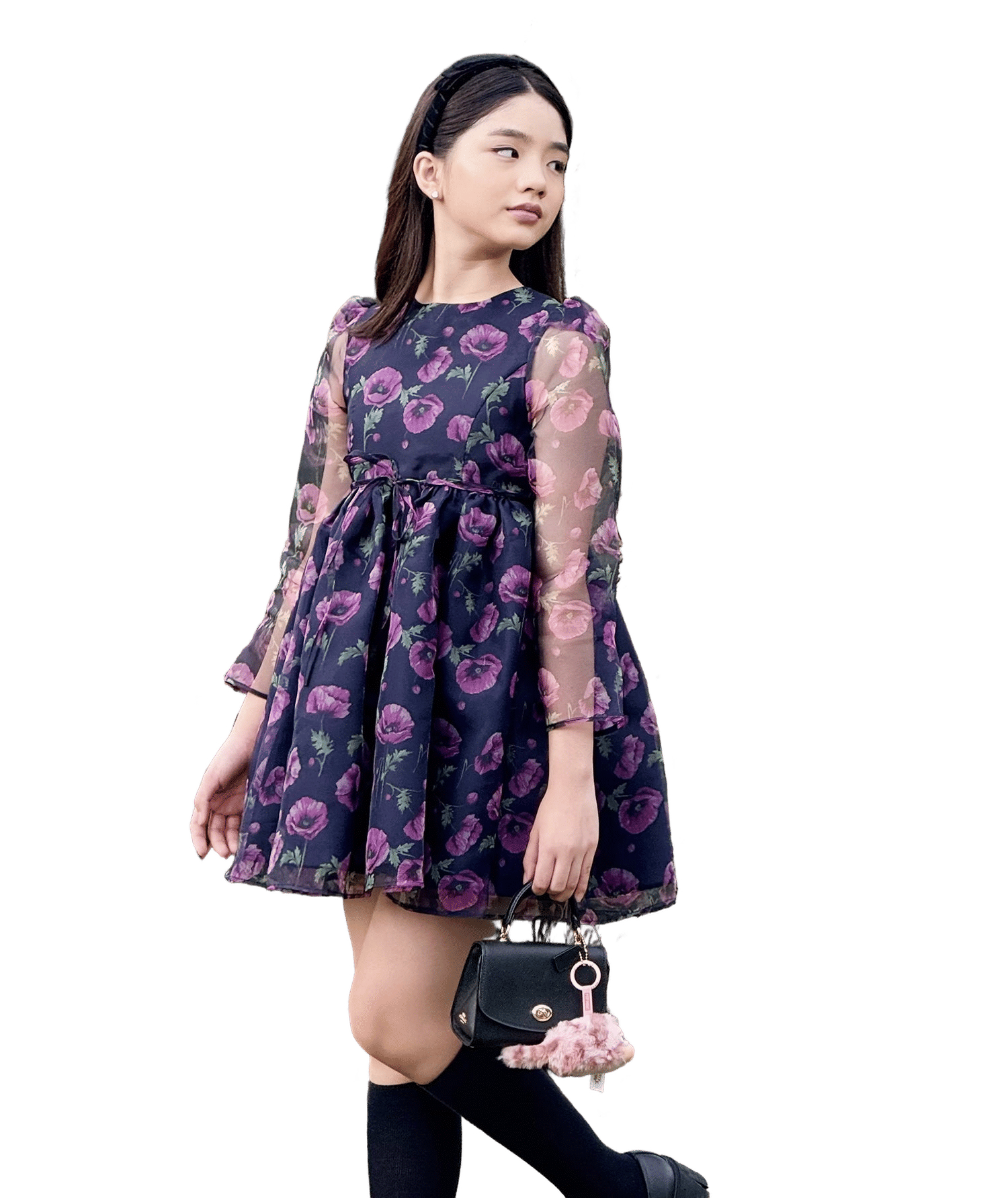 Floral Organza Girls Dress made by Mama Luma