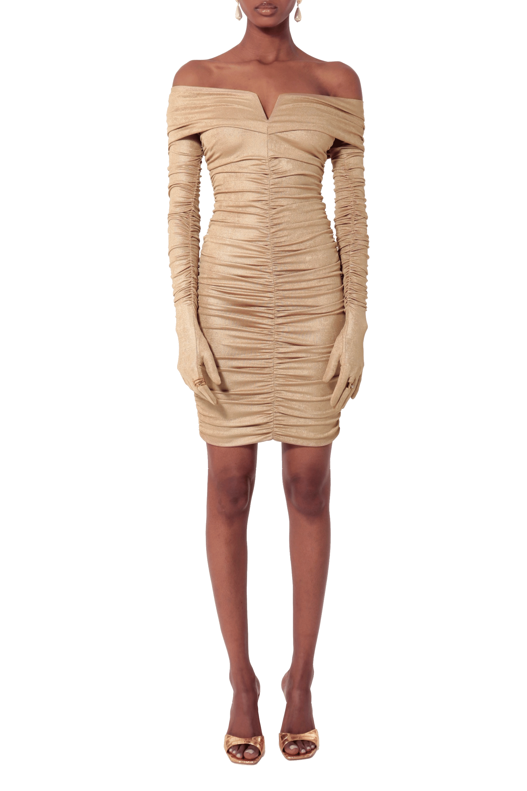 Dress Alexa Gold made by HALEWSKI