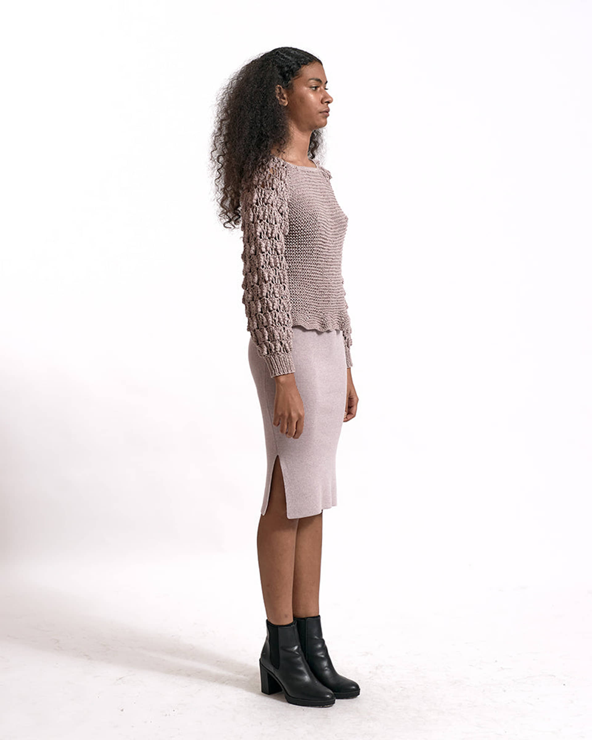 CLARA sweater in Pink made by AYNI