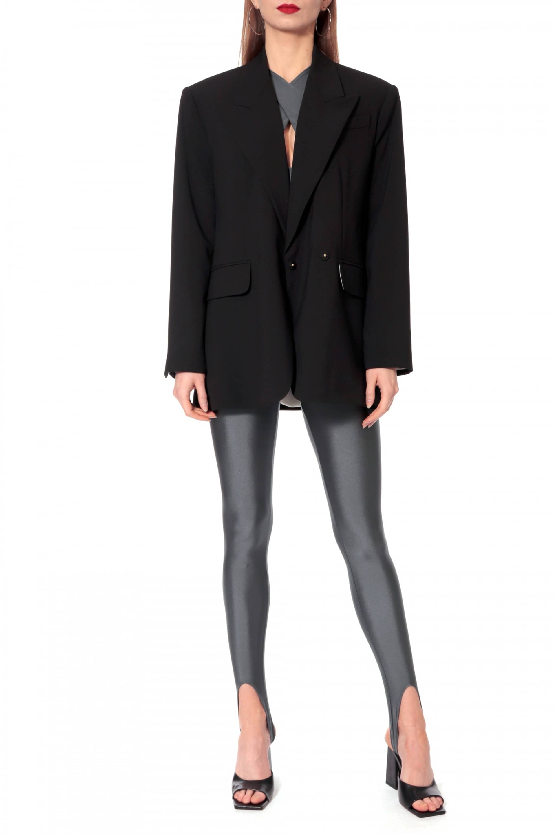 Pants Gia Smoked Pearl in Grey made by HALEWSKI