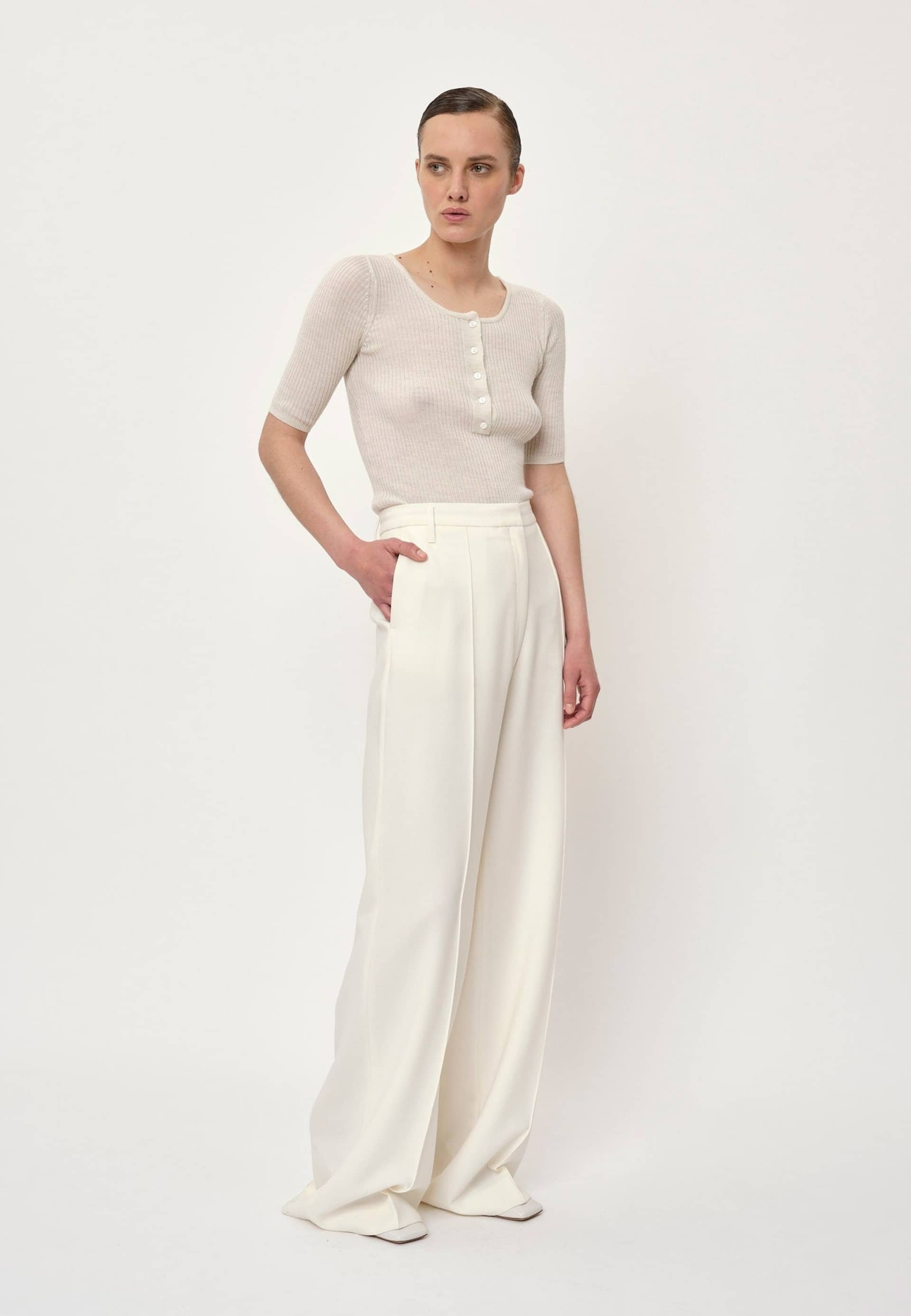 Kimberly Pants - Off White made by HERSKIND