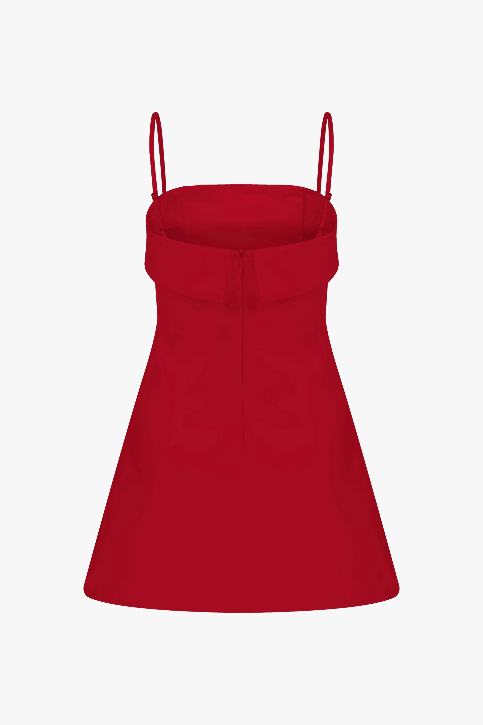 Gaia Mini Dress in Fiery Red made by Nazli Ceren