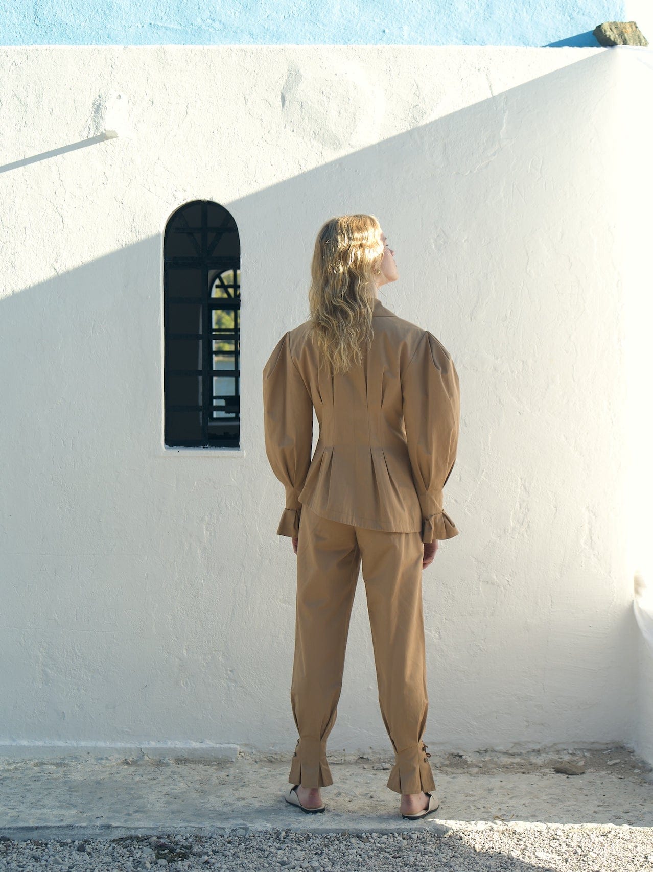 Raff Asymmetric Cotton Jacket made by Nazli Ceren